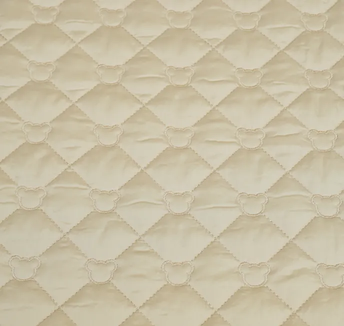 Quilt roze/beige met beertjespatroon  - Qjutie & the Qjutest