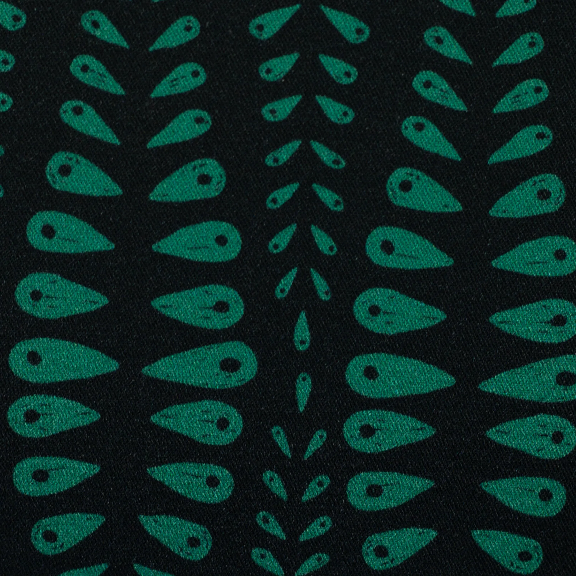 Viscose groen met print