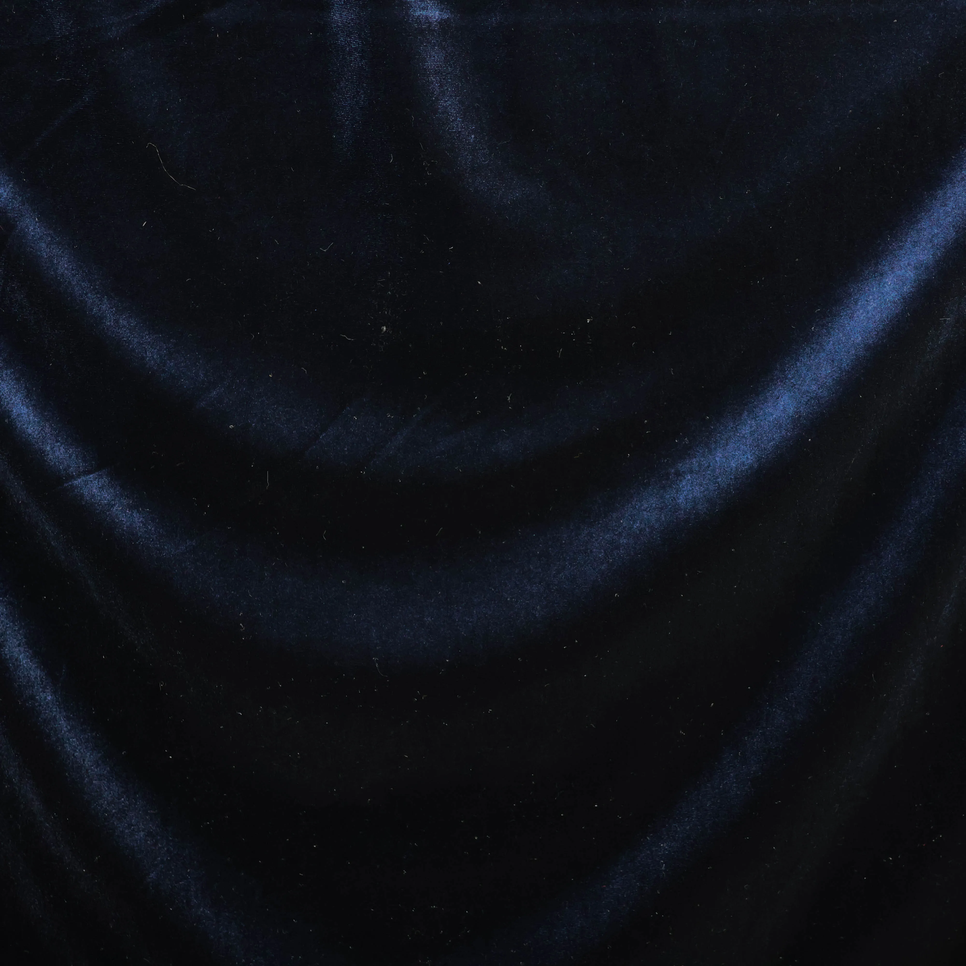 Stretch fluweel navy blauw