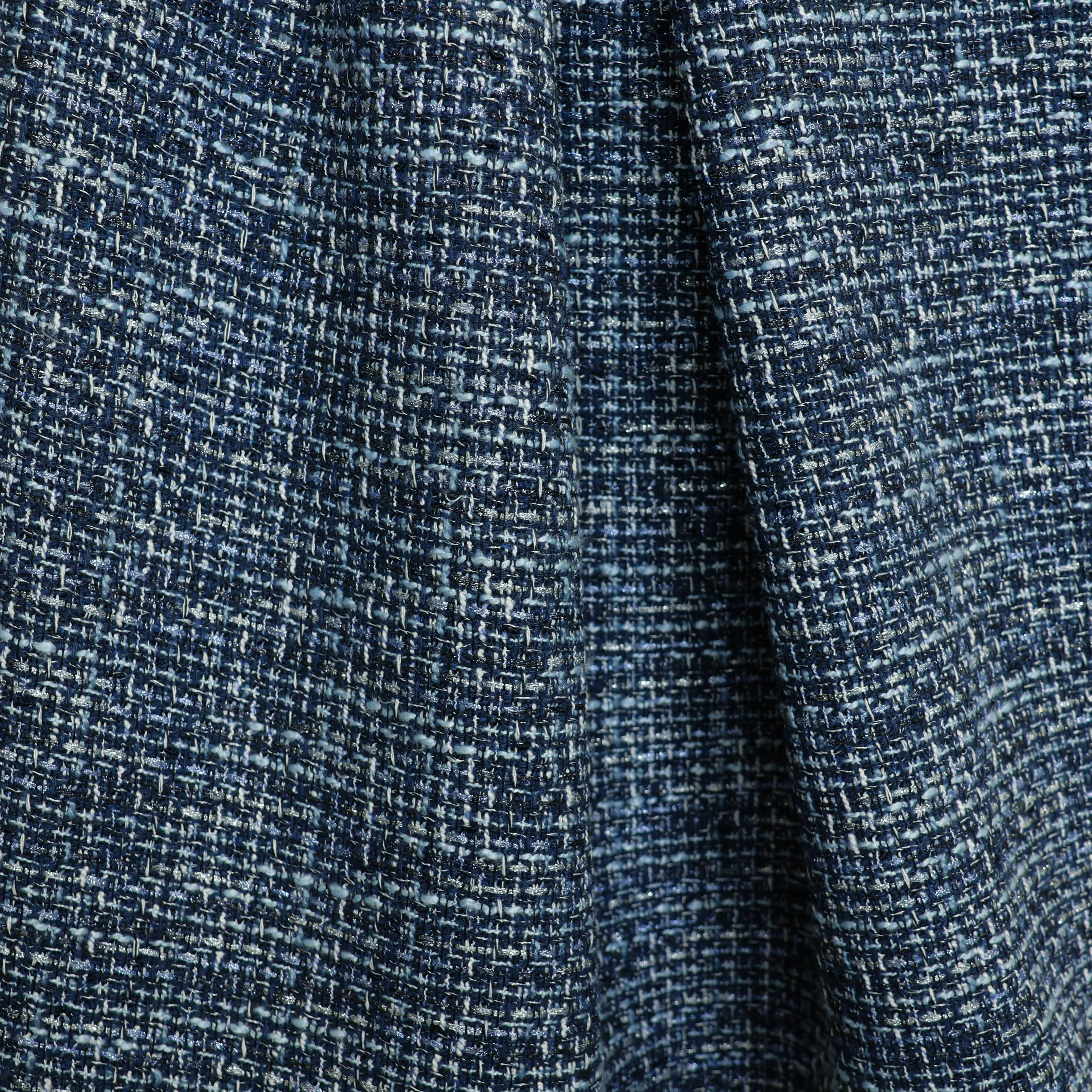 Chanelstof verschillende tinten blauw