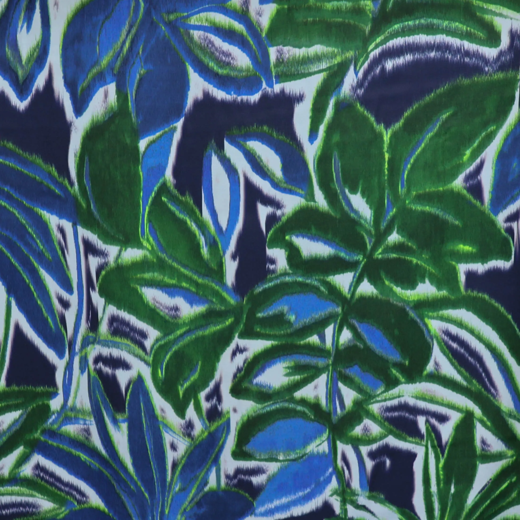Viscose blauw en groen