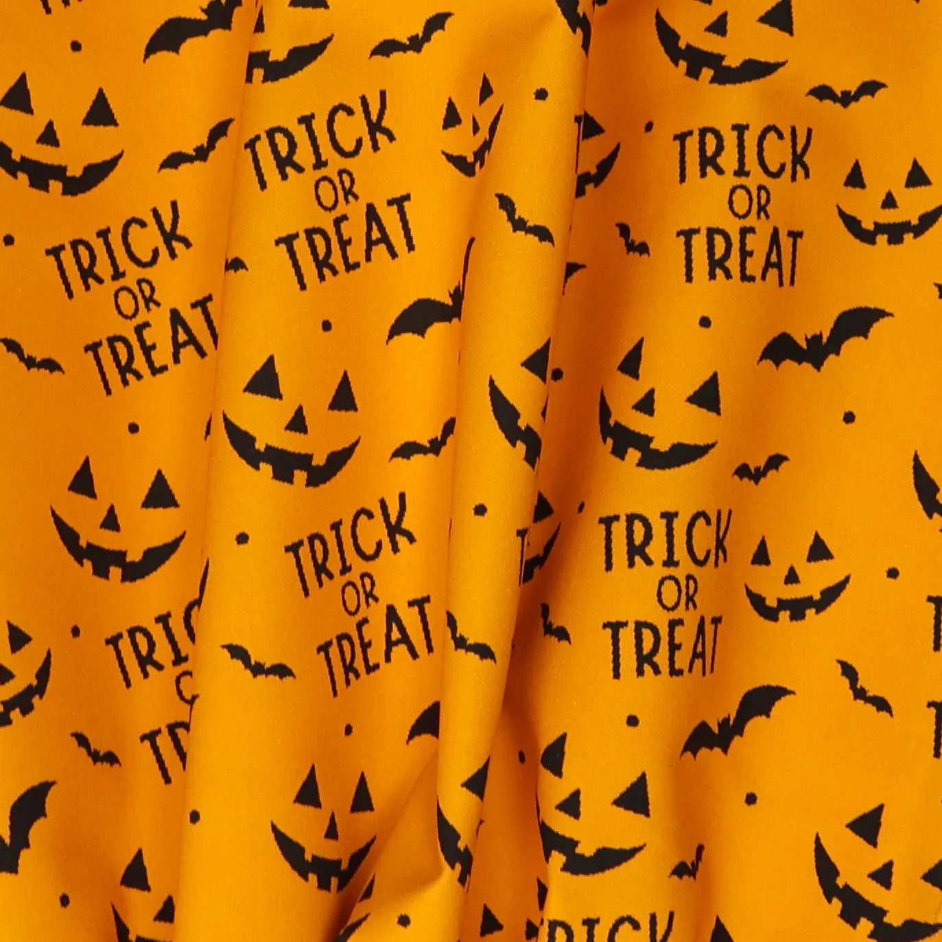 Canvas oranje met "Trick or treat"