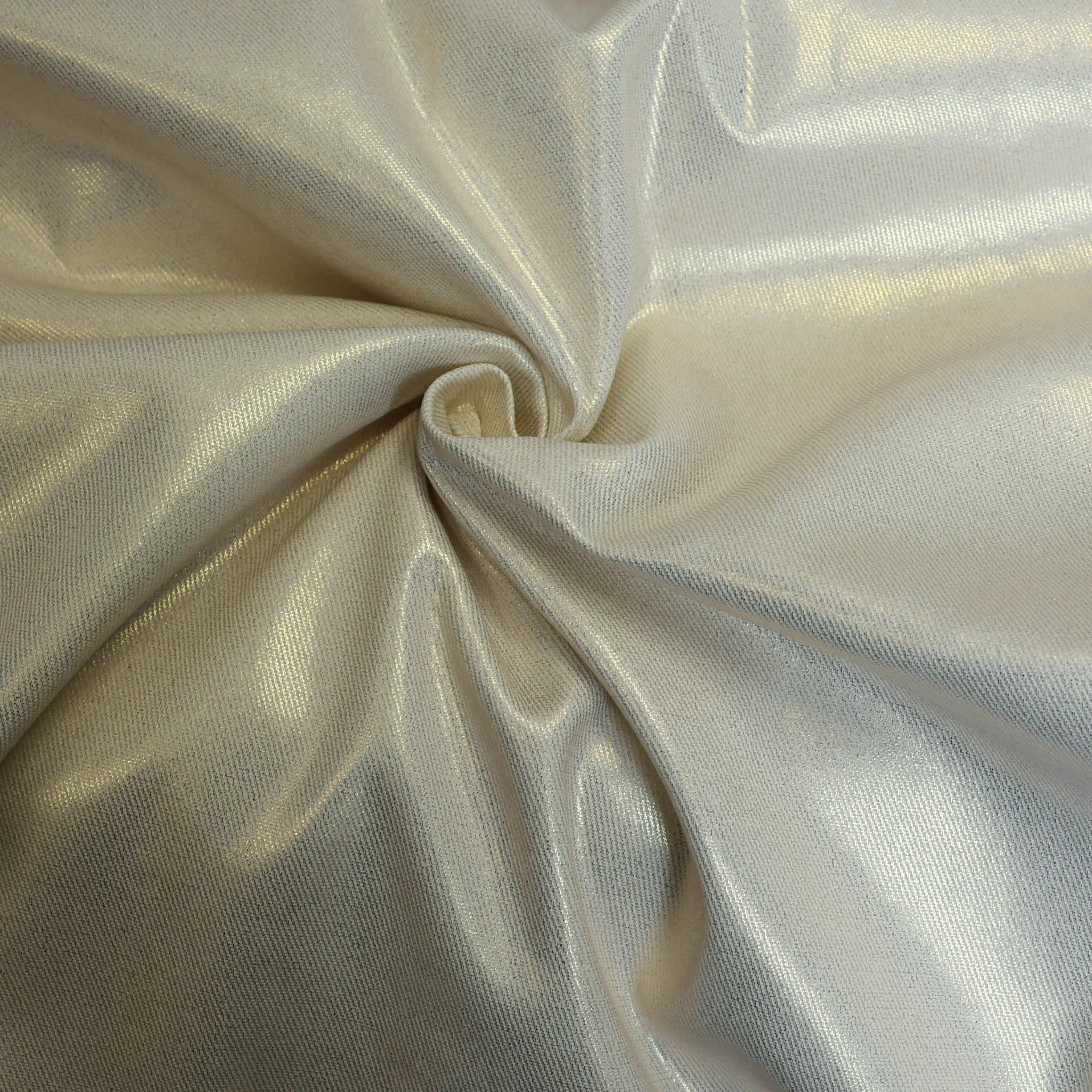 Denim foil gebroken wit