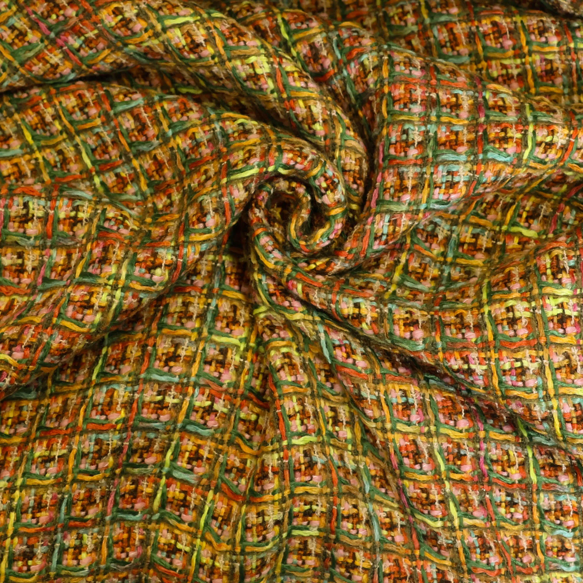 Manteltweed multicolor geruit - Katia Fabrics