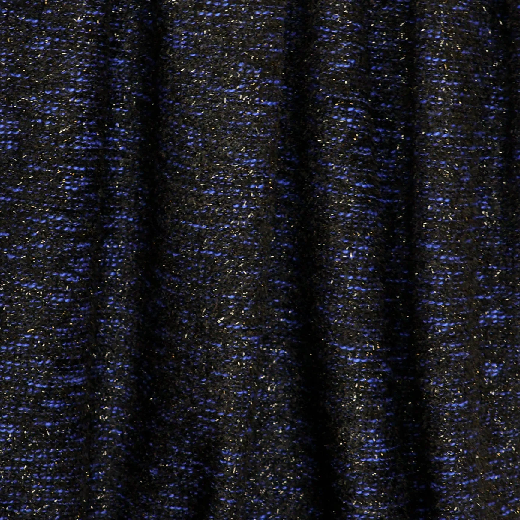 Breistof zwart met donkerblauw - A la Ville