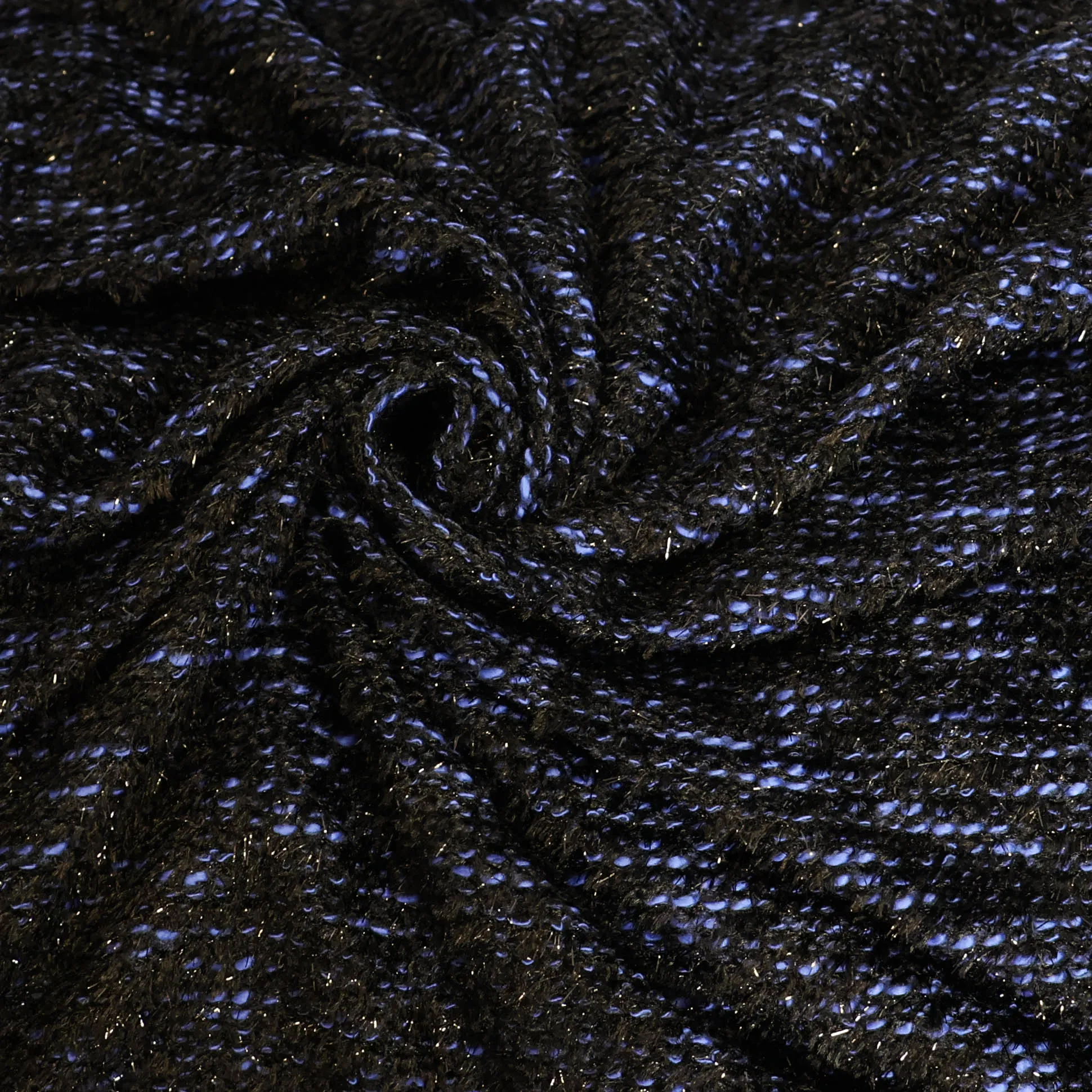 Breistof zwart met donkerblauw - A la Ville