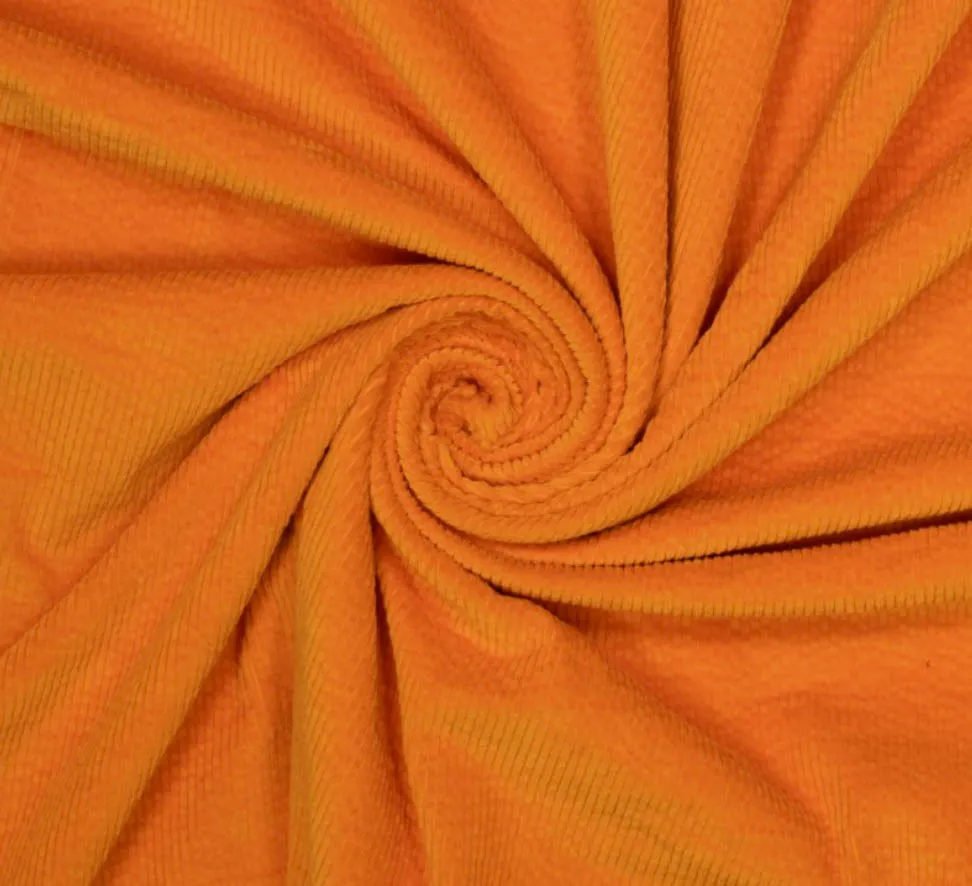 Ribfluweel oranje