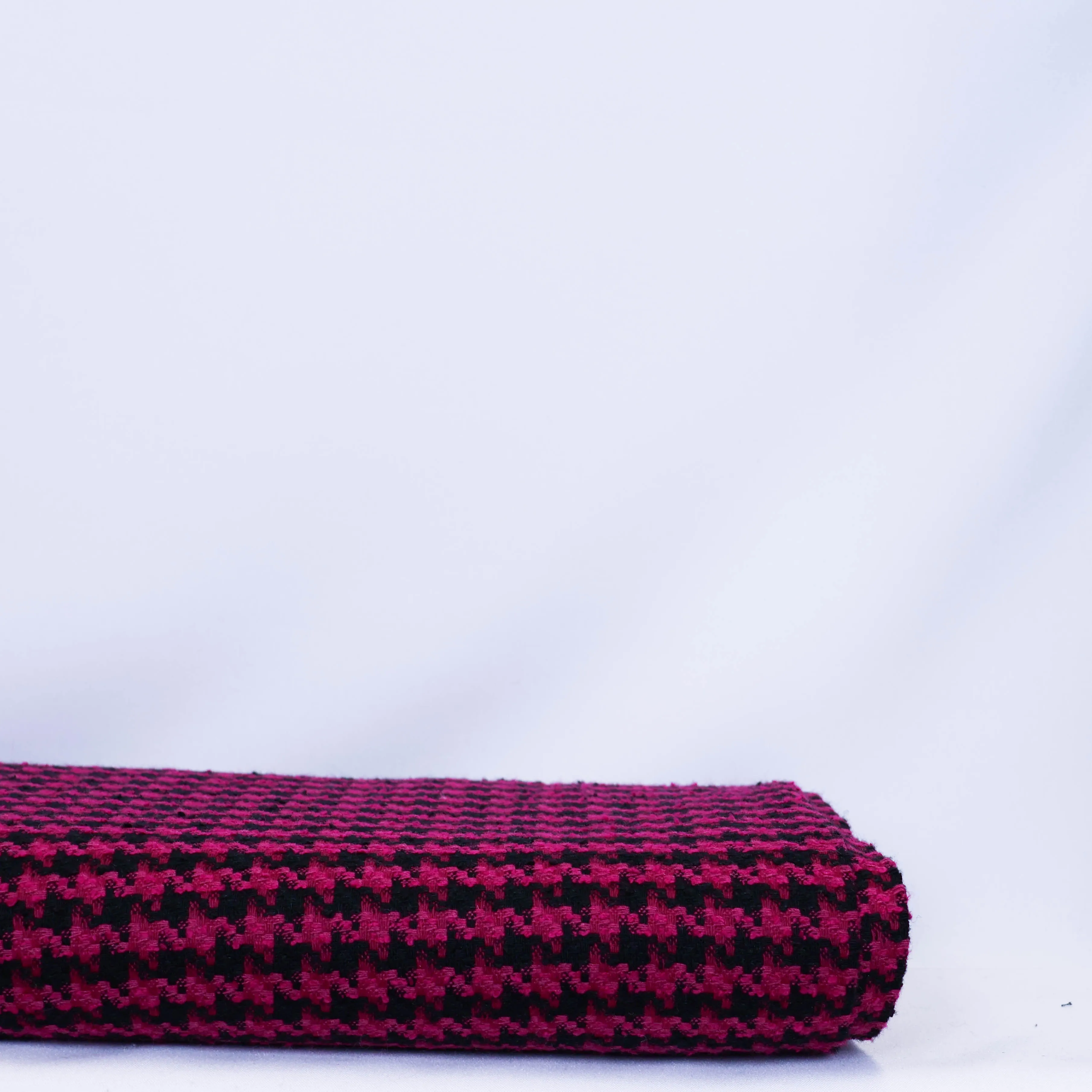 Pied de poule fuchsia