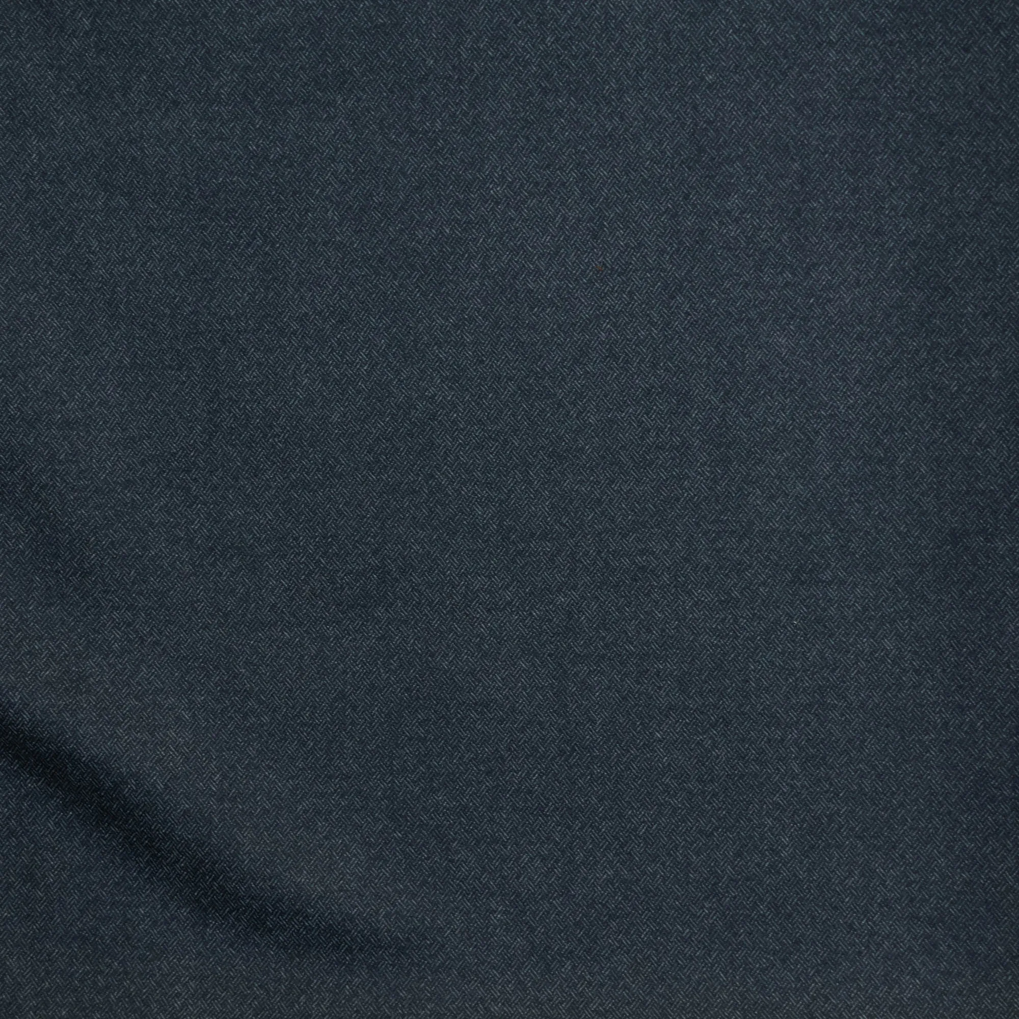 Tweed blauw met dunne visgraat