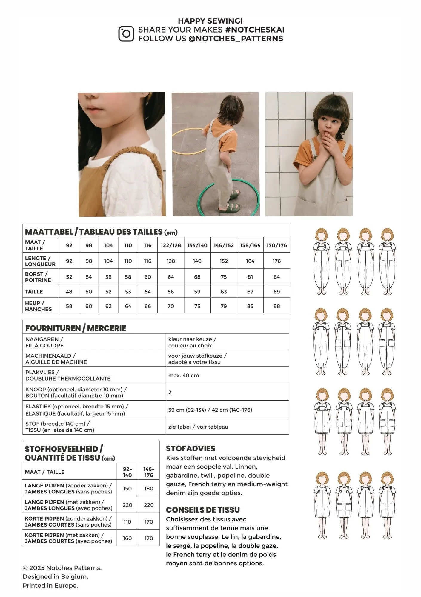 Patroon KAI jumpsuit - Notches