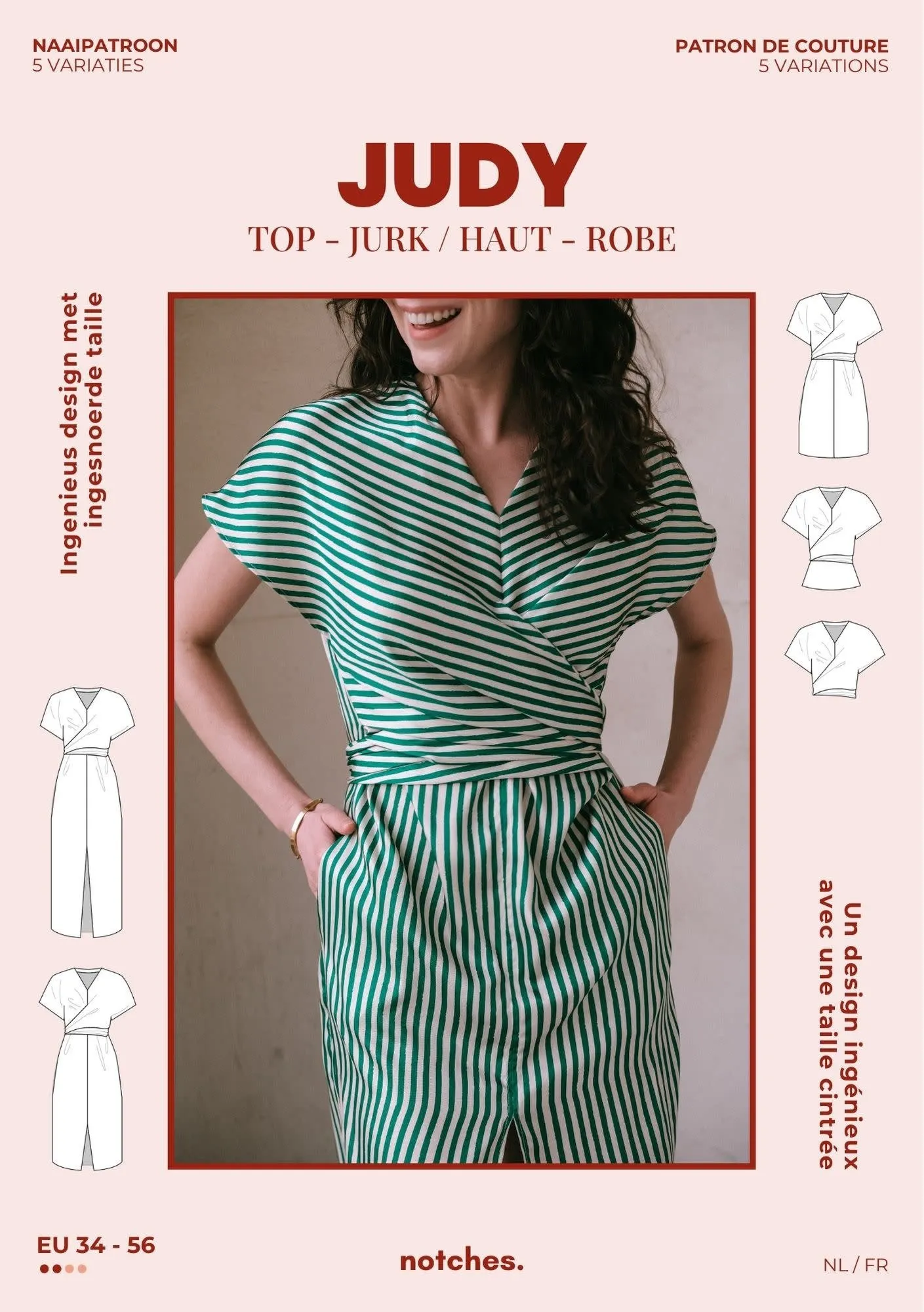 Patroon JUDY top en jurk - Notches