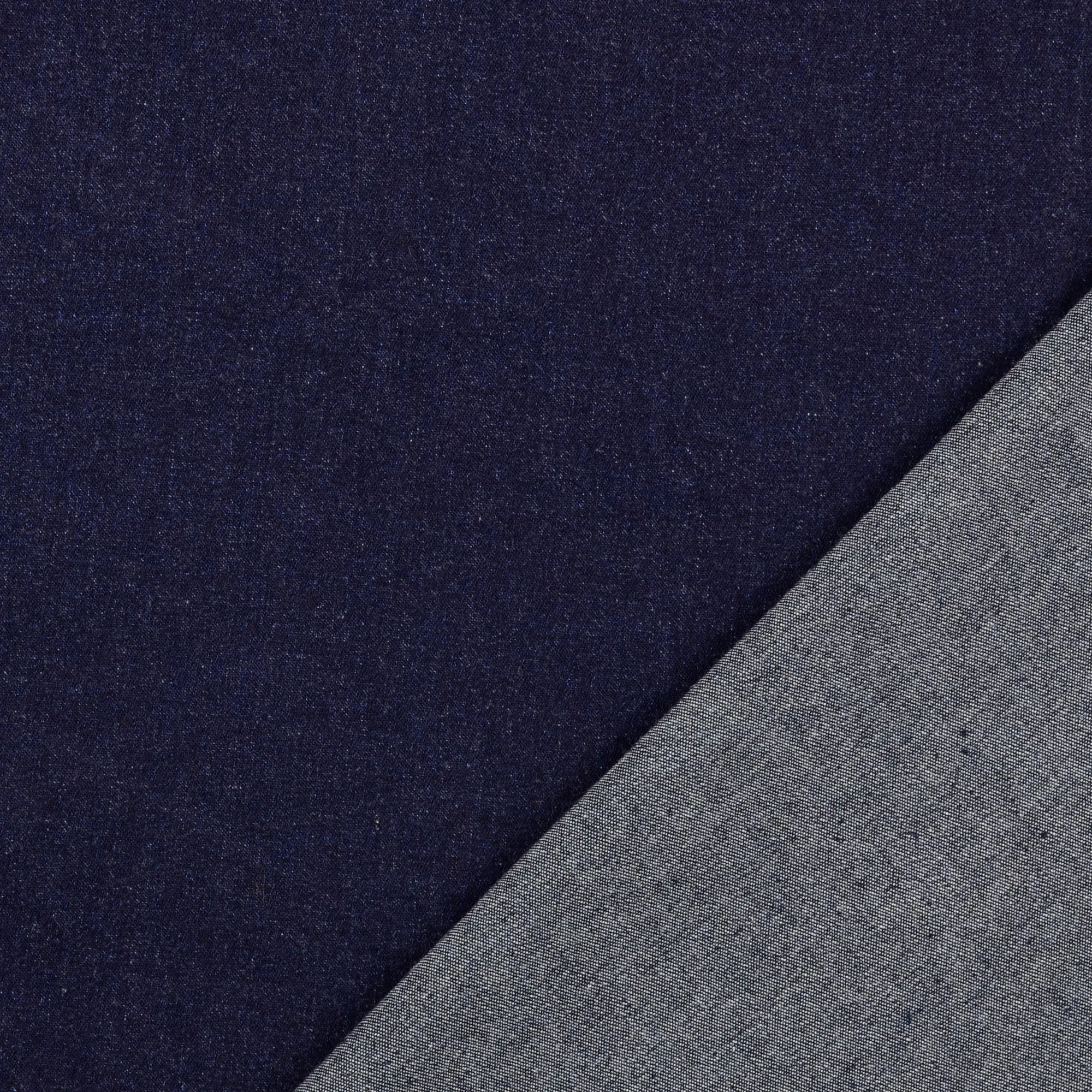Denim stretch gewassen donkerblauw
