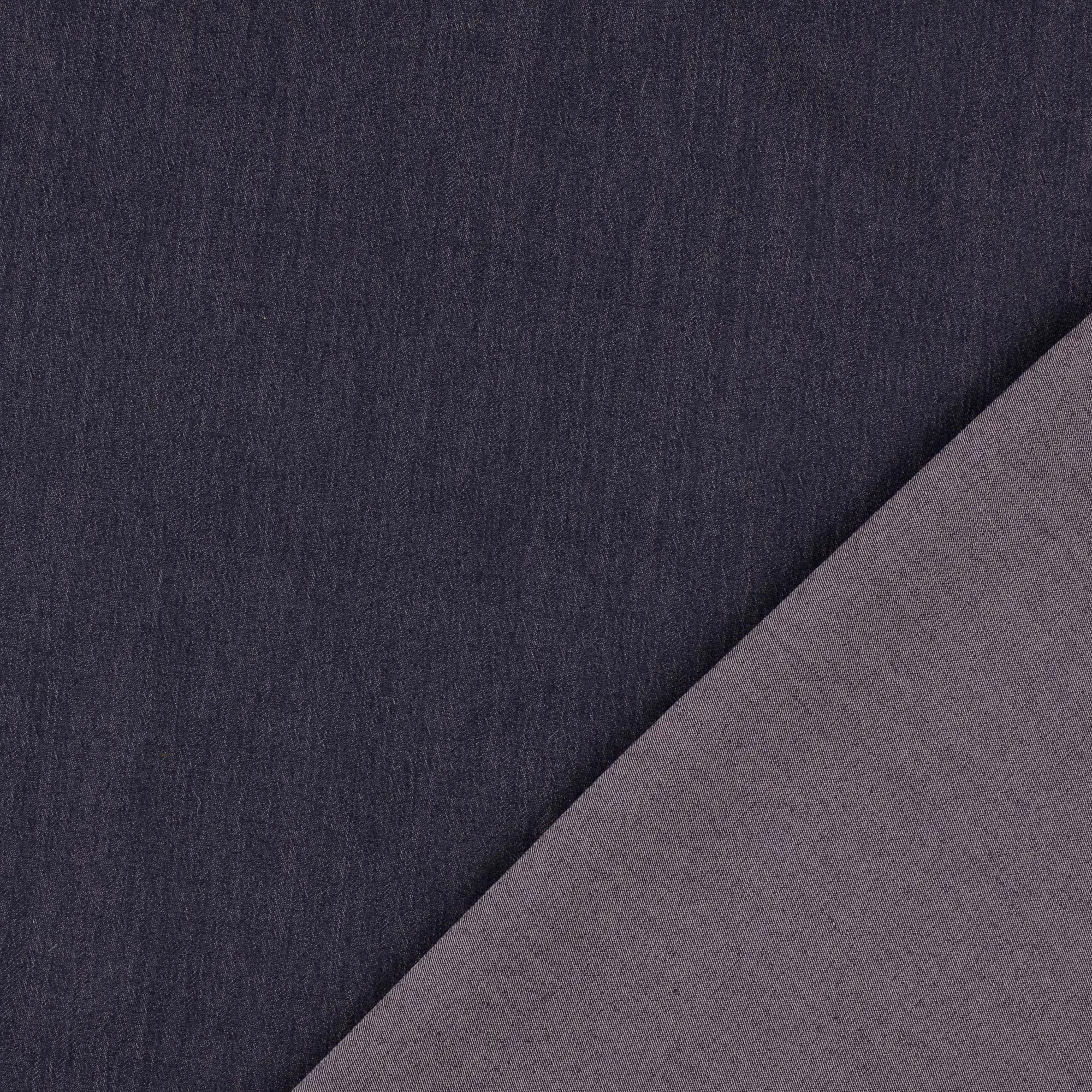 Denim fijn stretch donkerblauw/paars