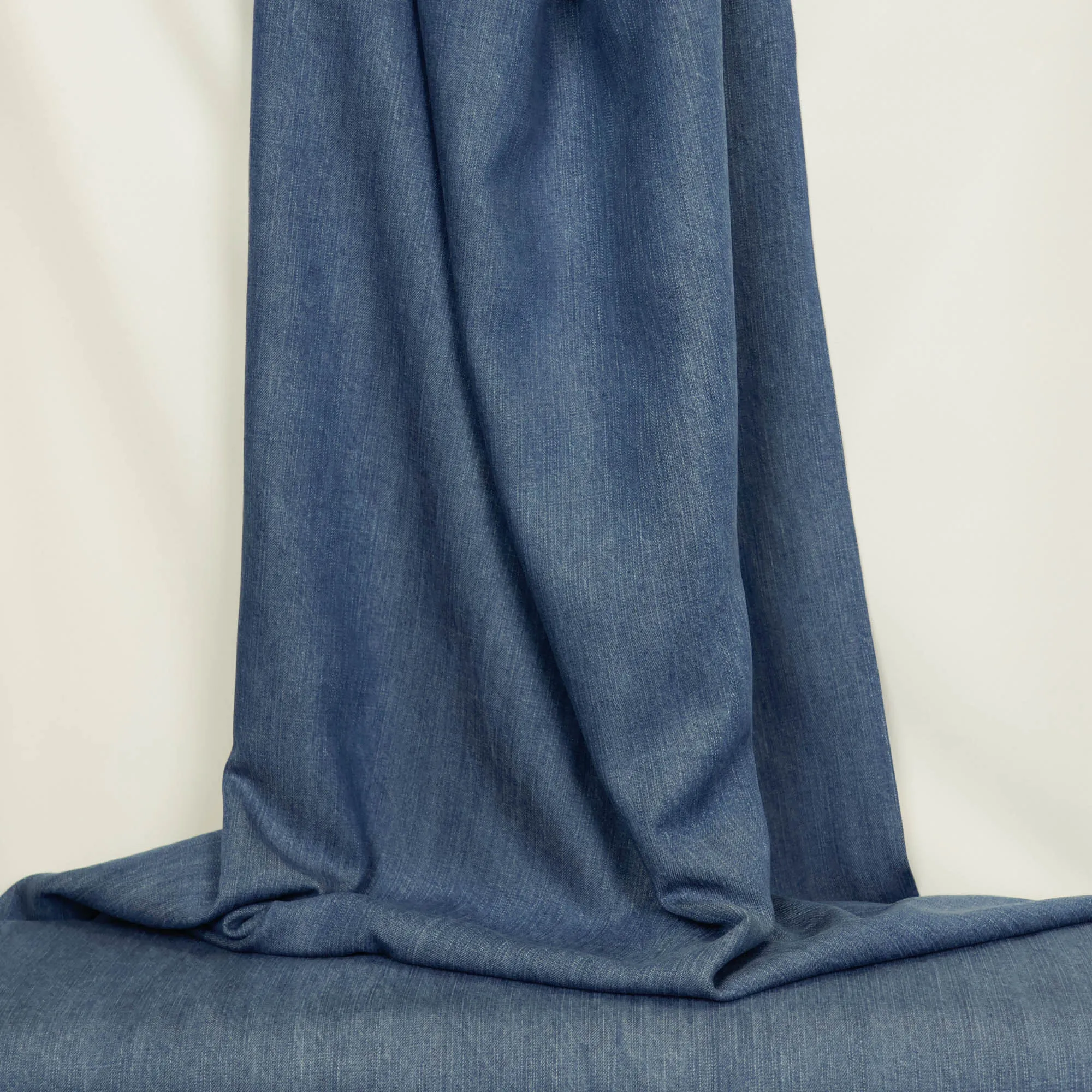 Lyocell denim look blauw
