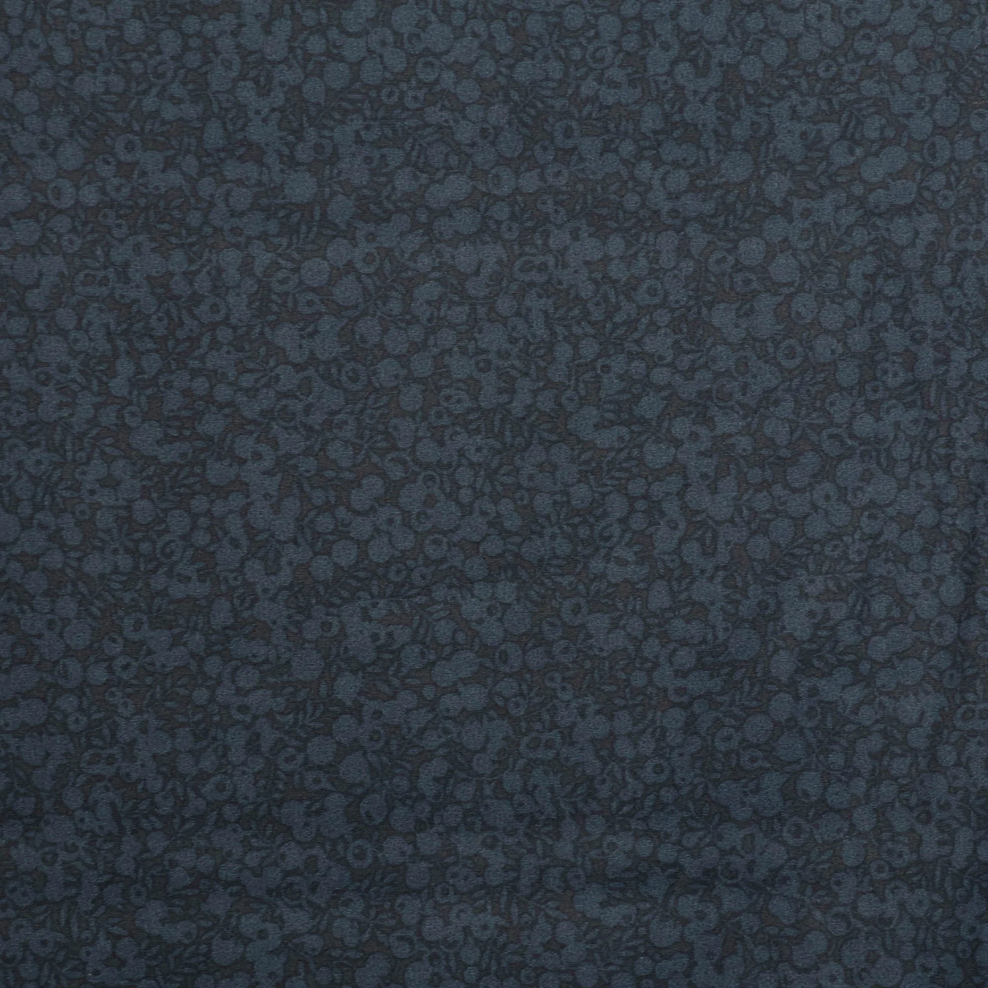 Katoen donkerblauw met patroon