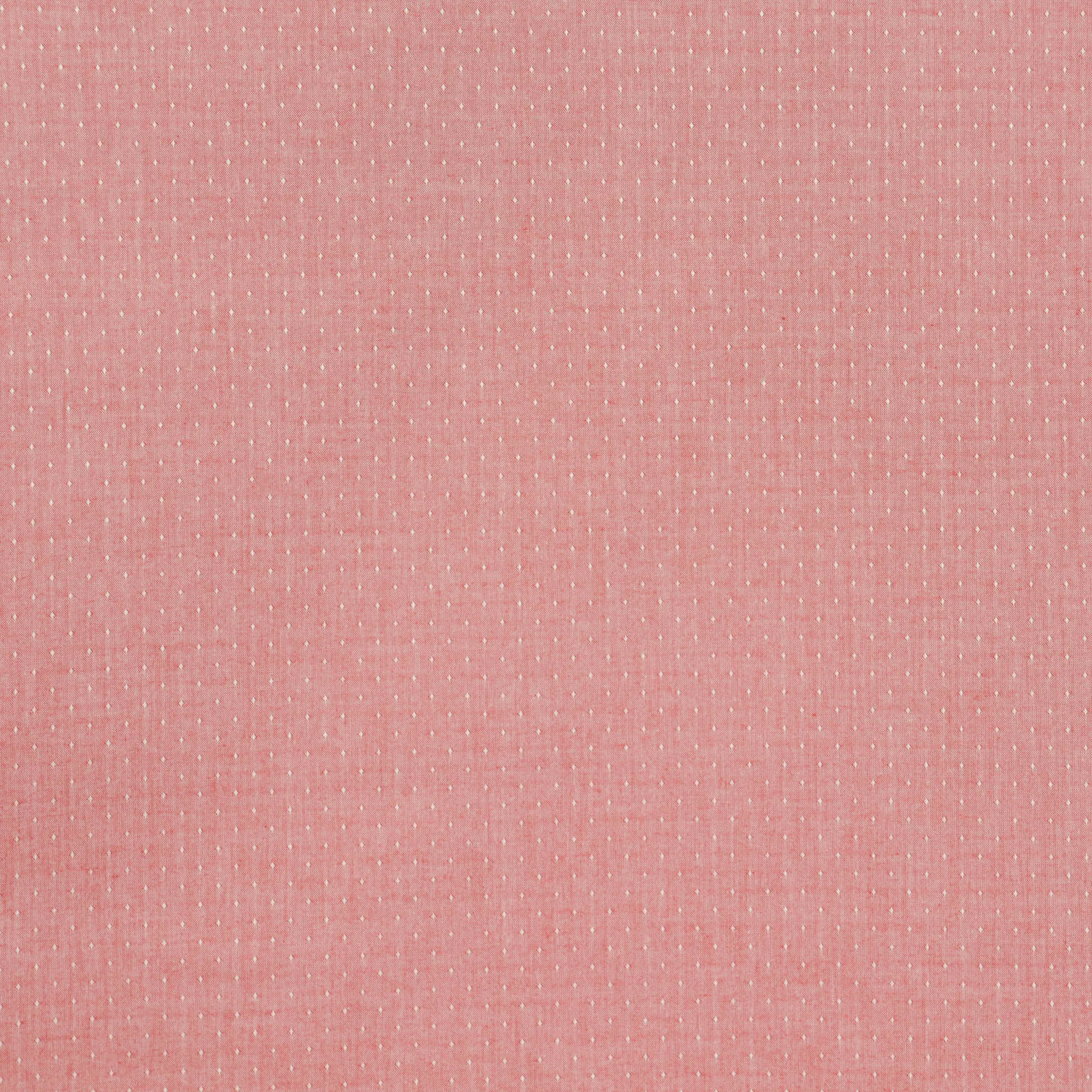 Katoen rood met stipjes