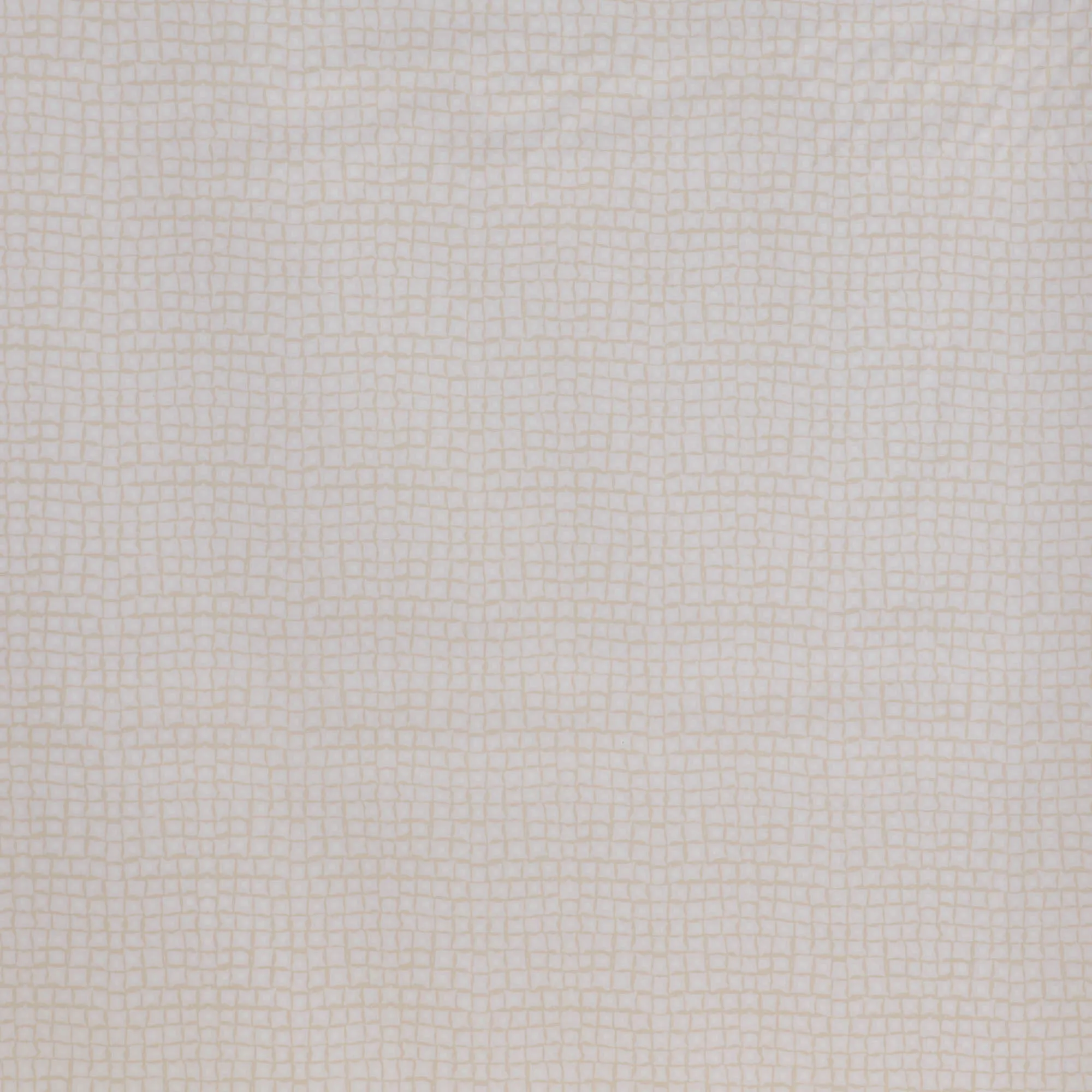 Katoen beige-wit met ruitjes