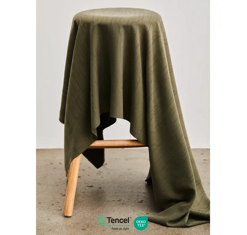Jacquard kakigroen kleur 'khaki'  - Meet Milk