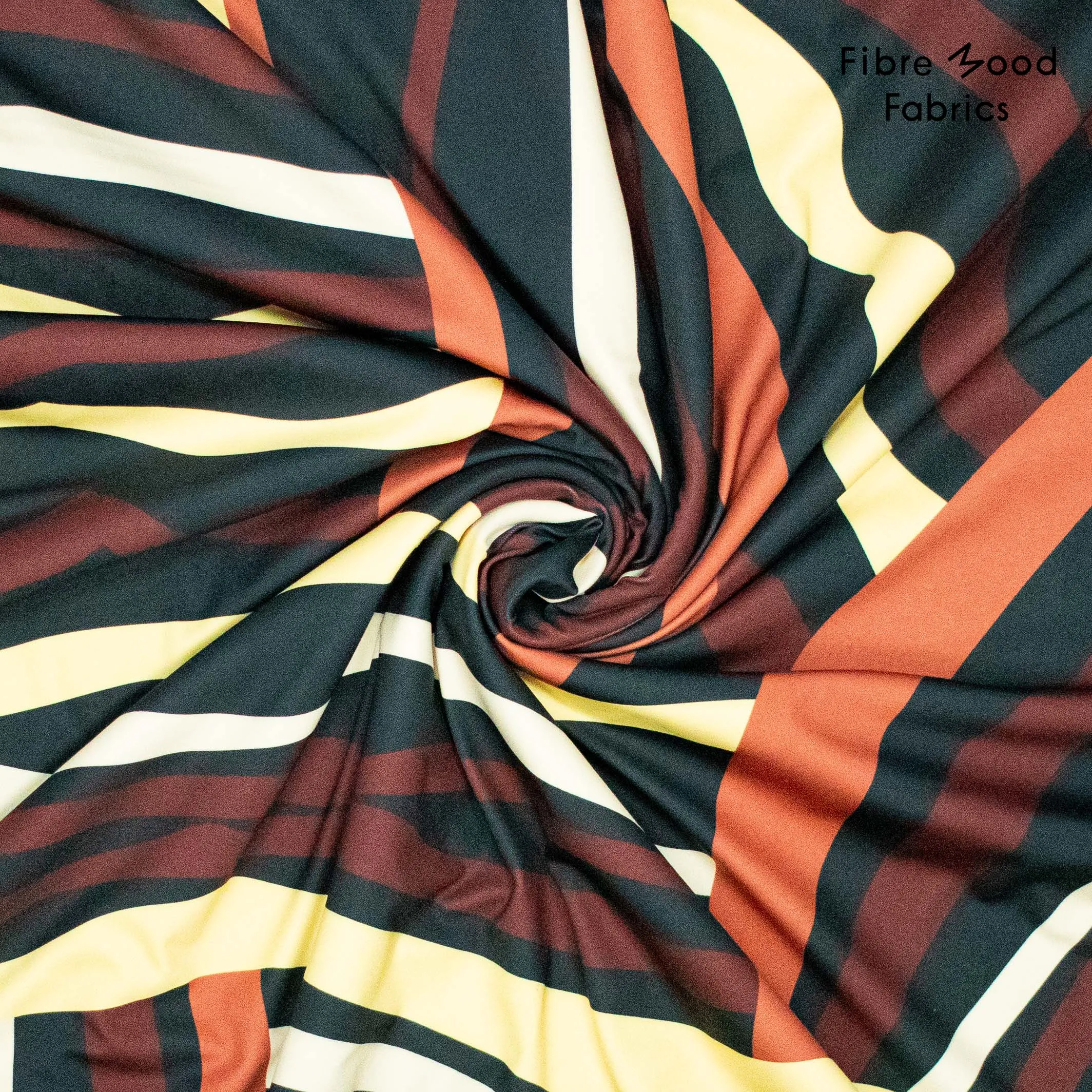 Zware tricot stretch abstract patroon  - Fibre Mood