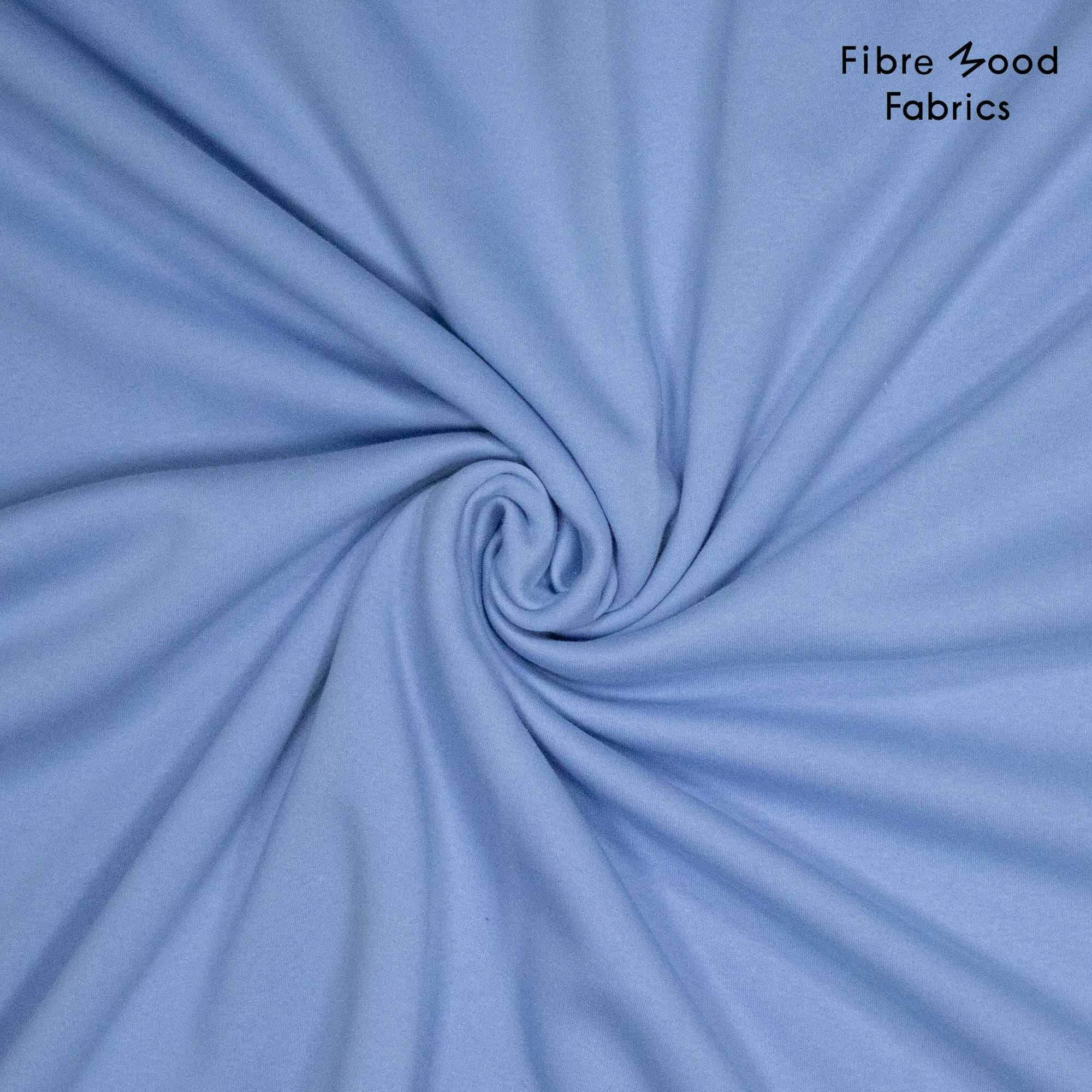 Zware sweaterstof blauw  - Fibre Mood