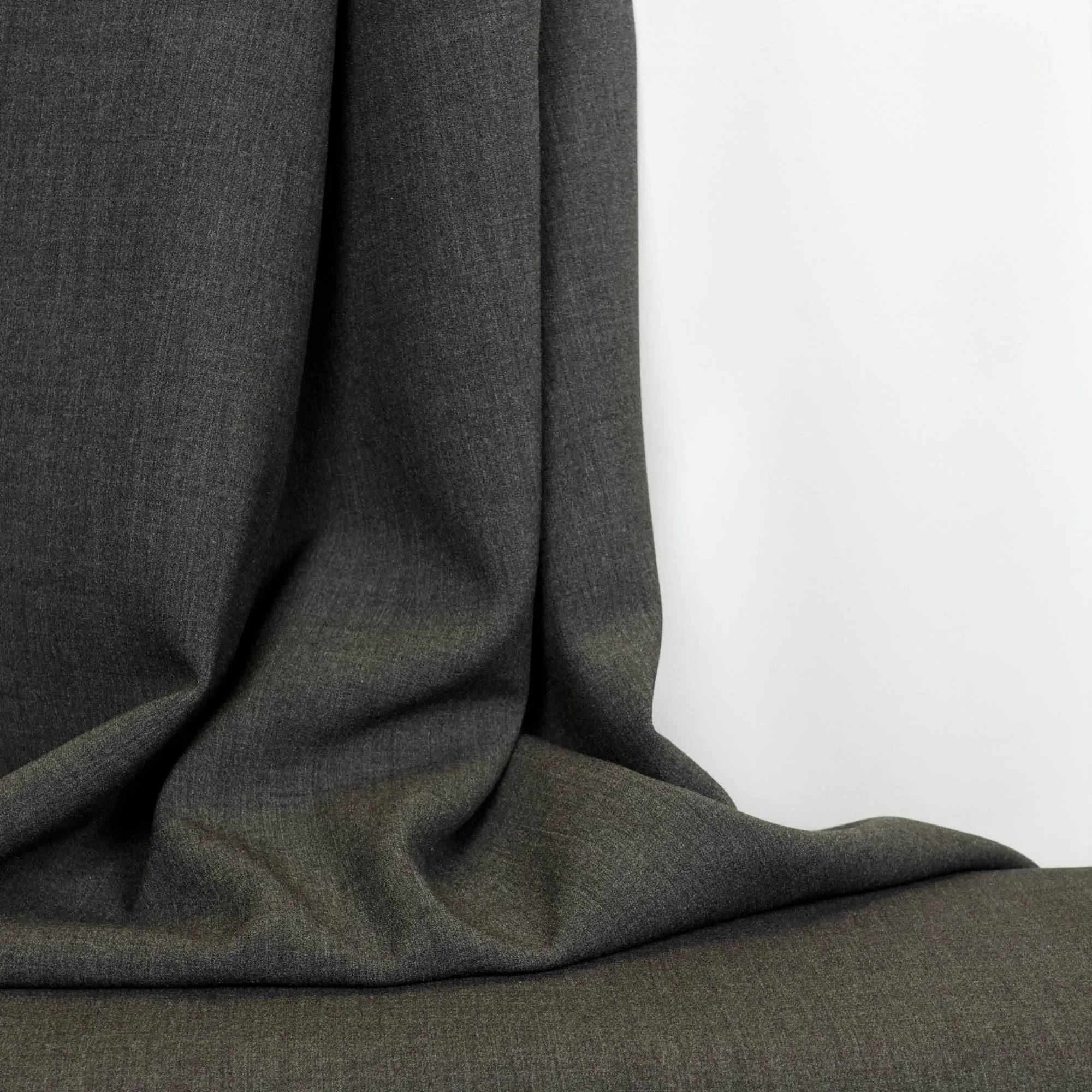 Viscose polyester jeanslook grijs