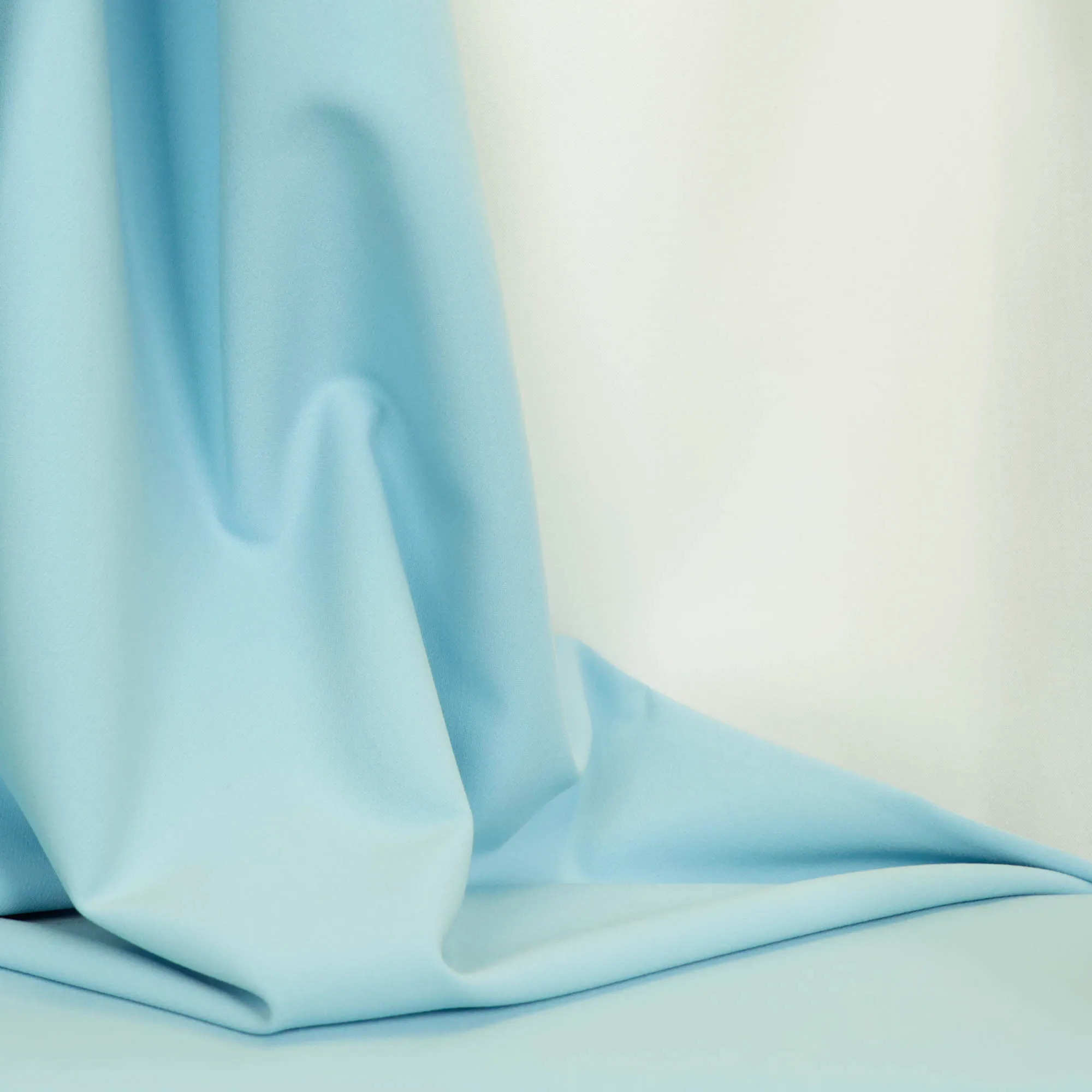 Stretch polyester blauw