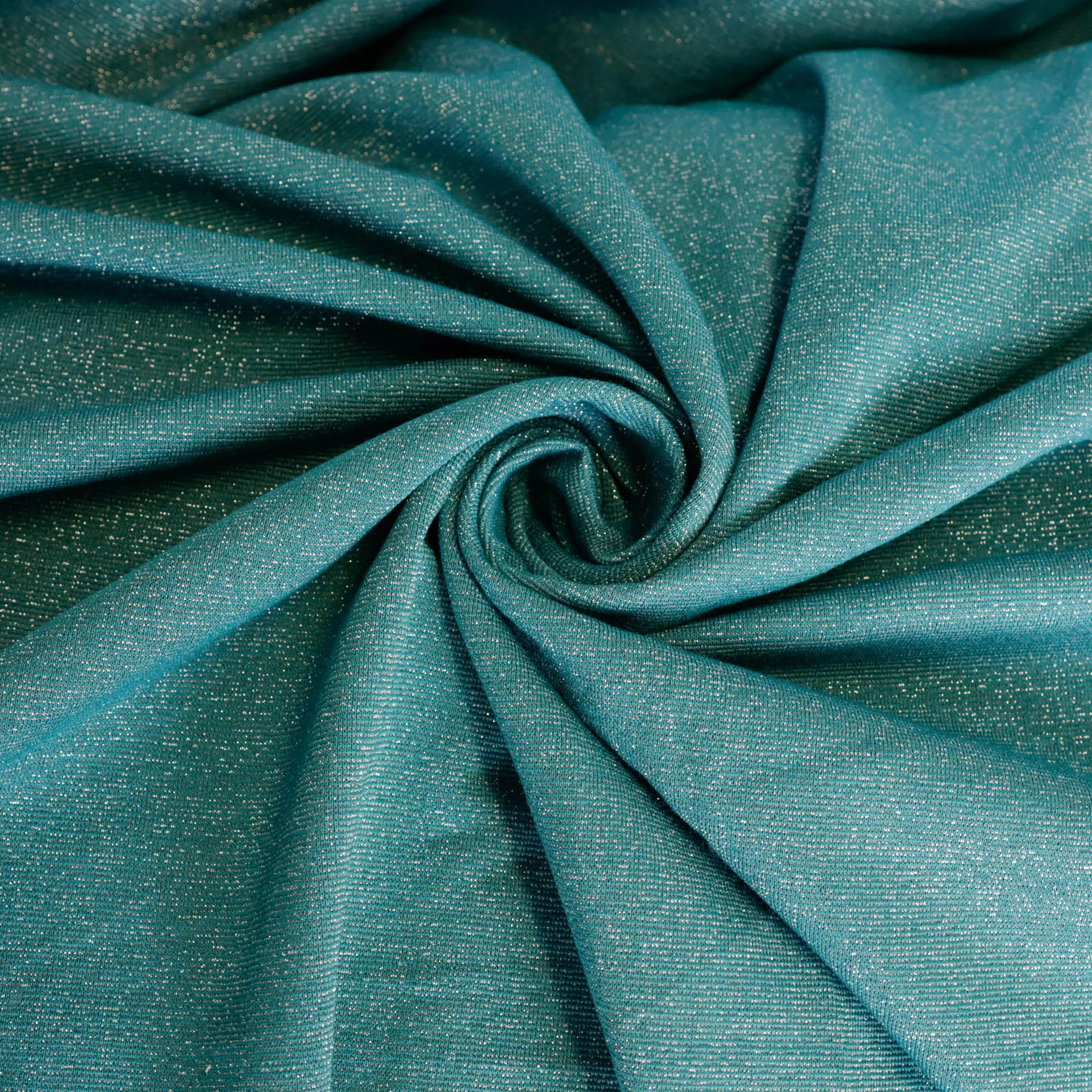 Glitter tricot turquoise