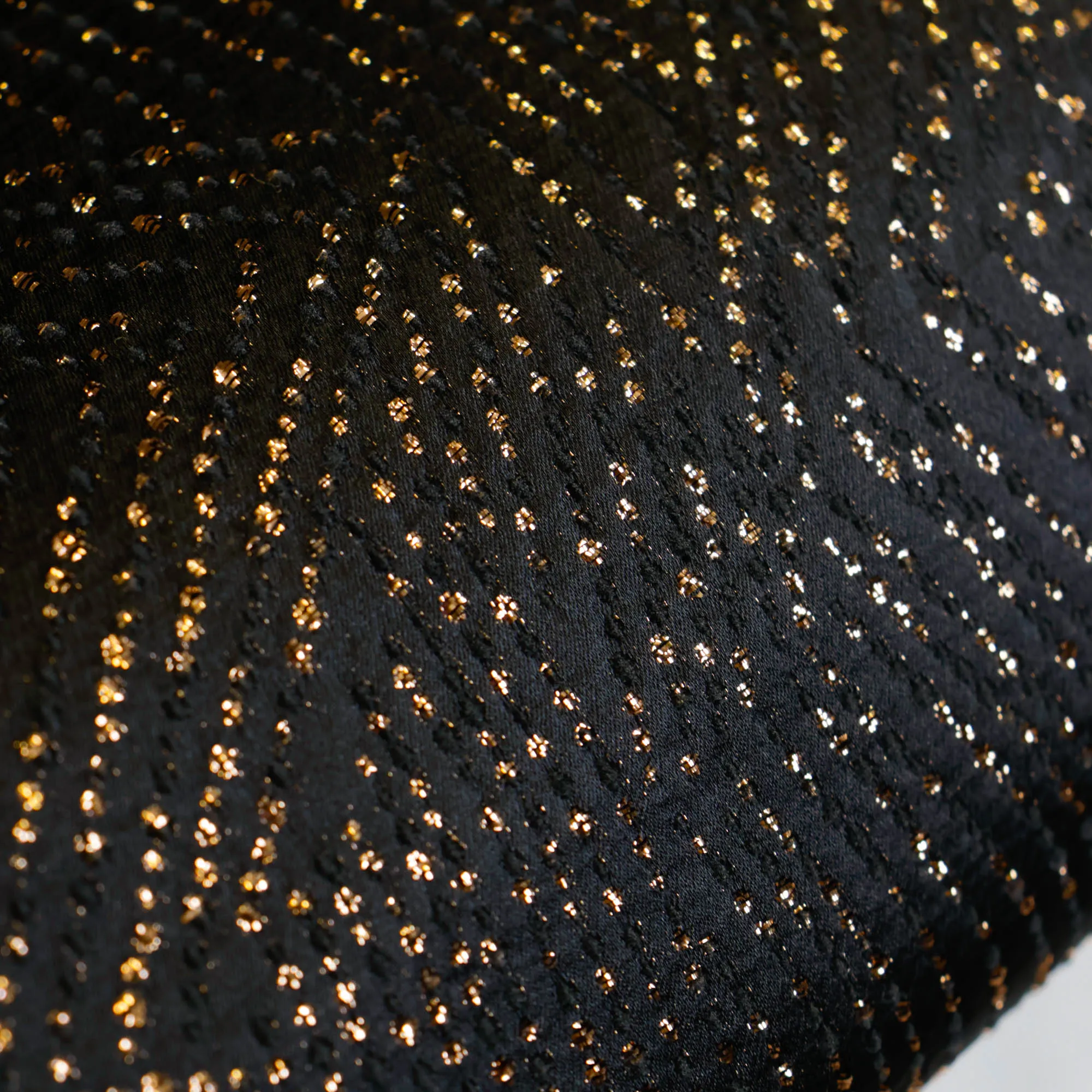 Jacquard polyester met gouden stippen
