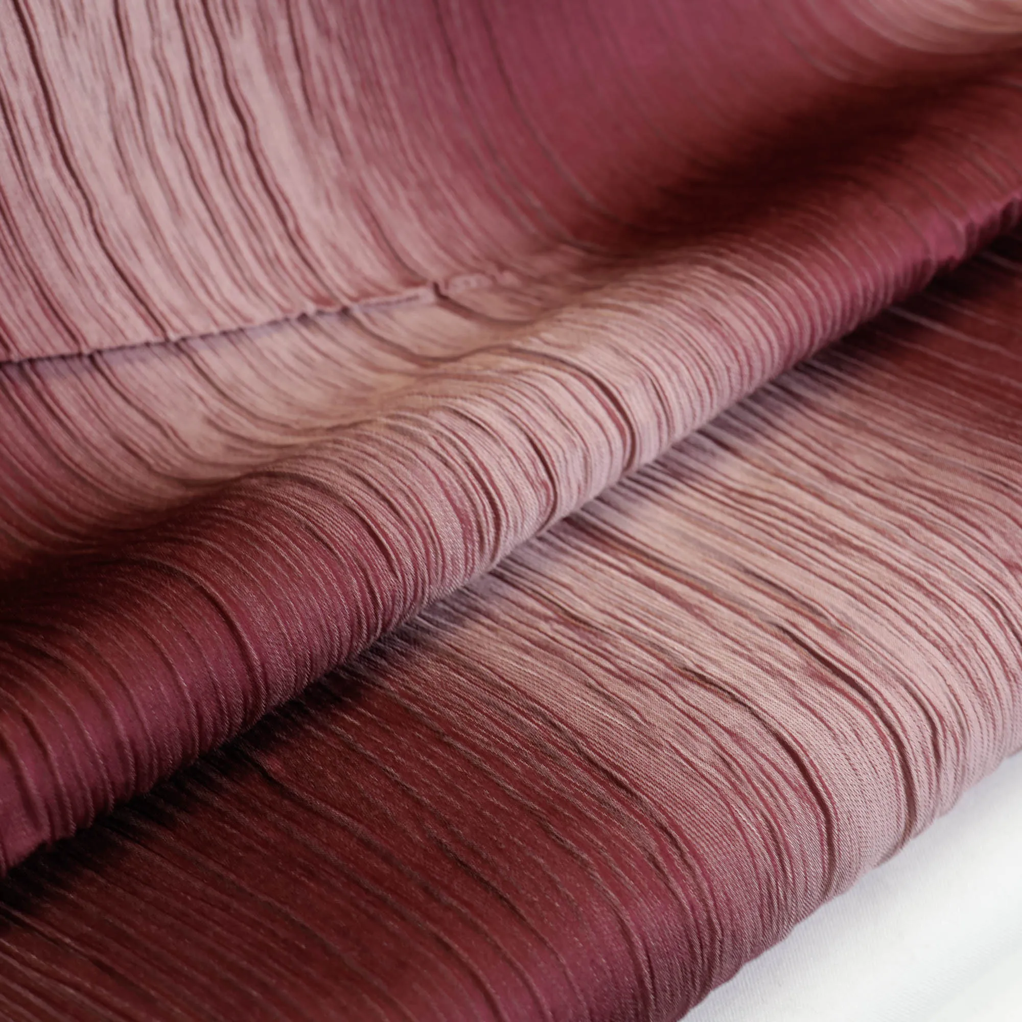 Seersucker glanzend roze gradient