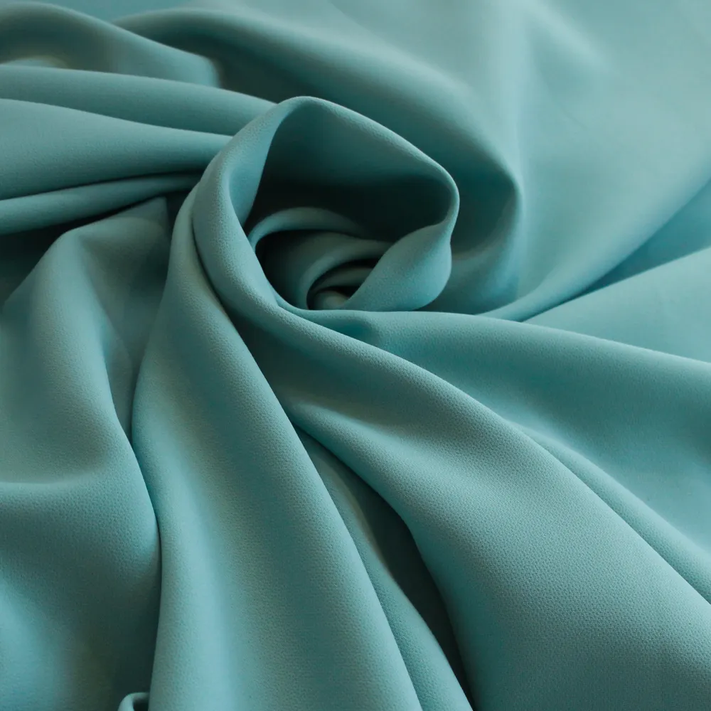 Stretch crêpe turquoise - Lorré