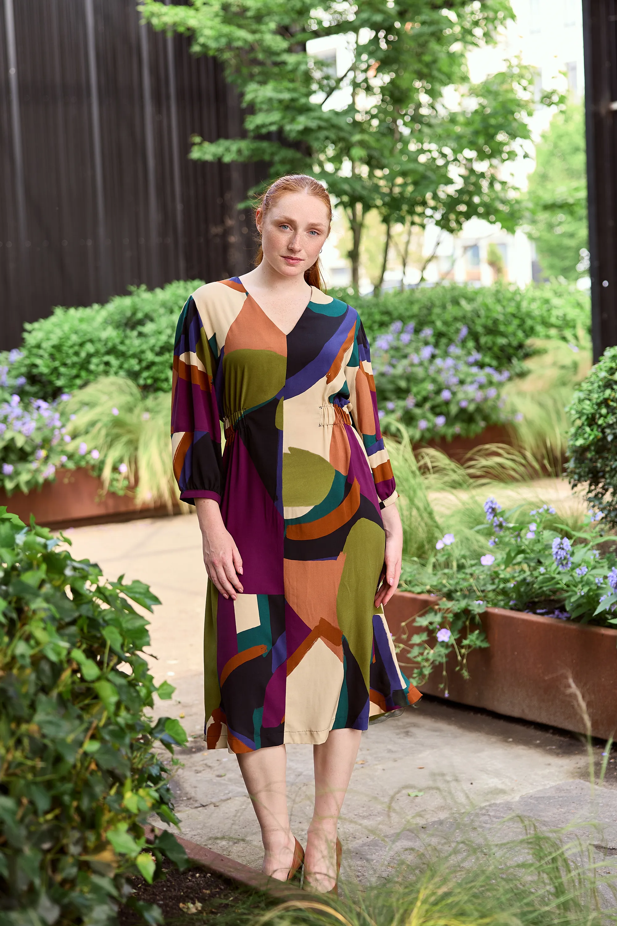 Viscose print abstract - Atelier Jupe
