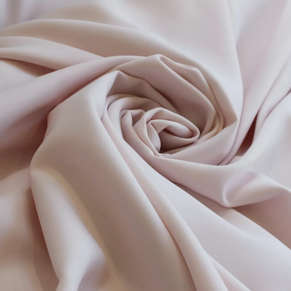 Stretch crêpe naakt roze - Lorré