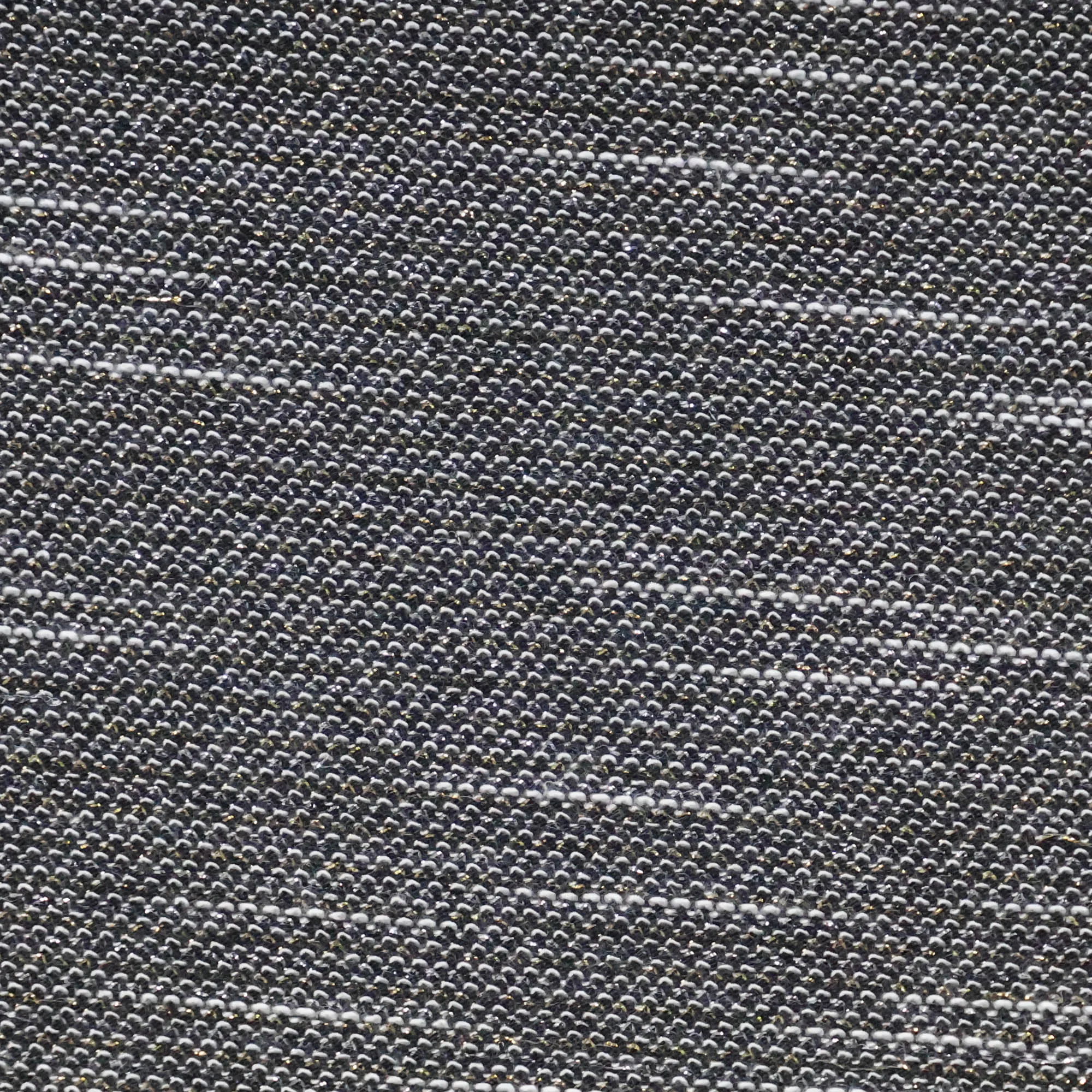 Jacquard tricot grijs met gouden en zilveren glinsters