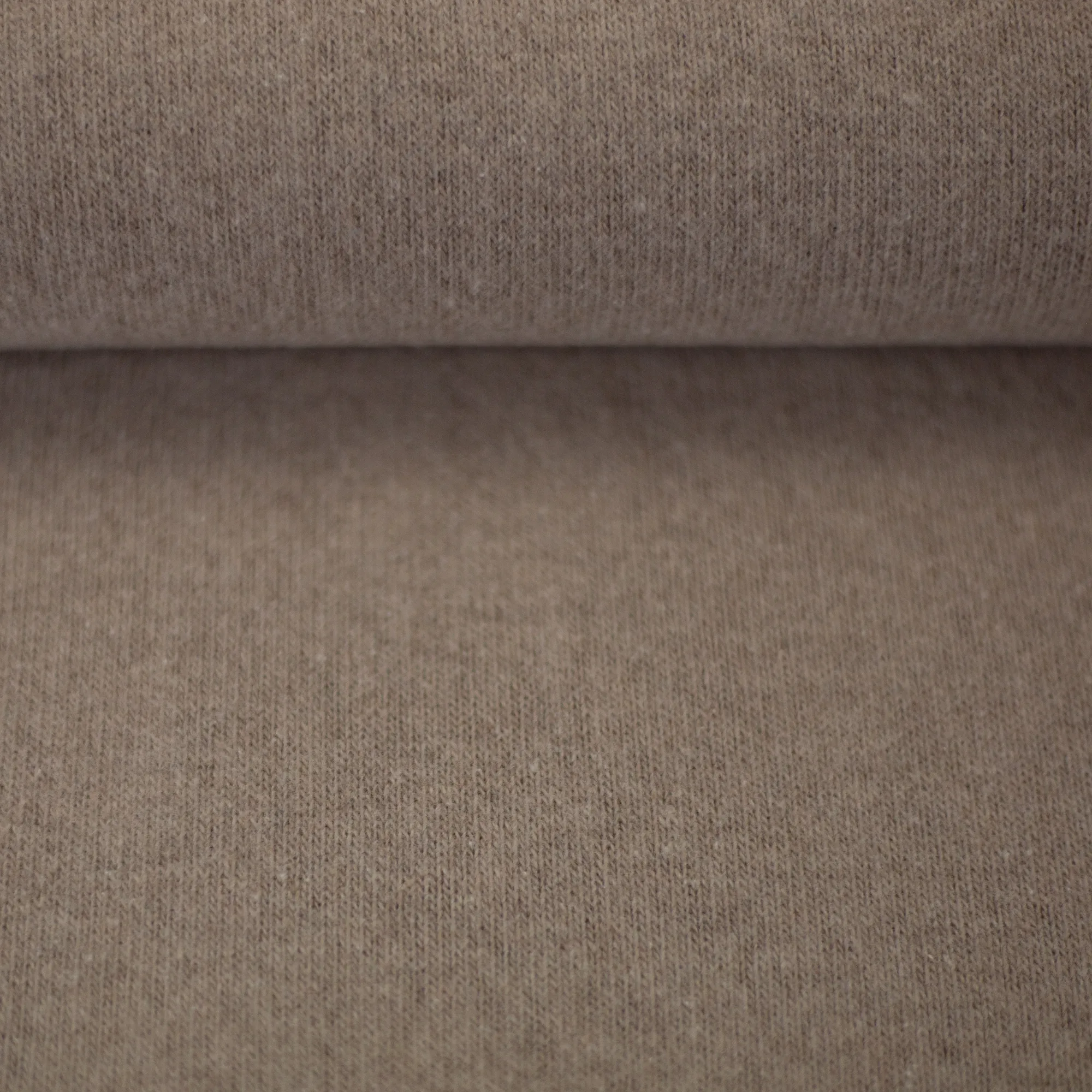 Breistof beige met gebrushte achterkant