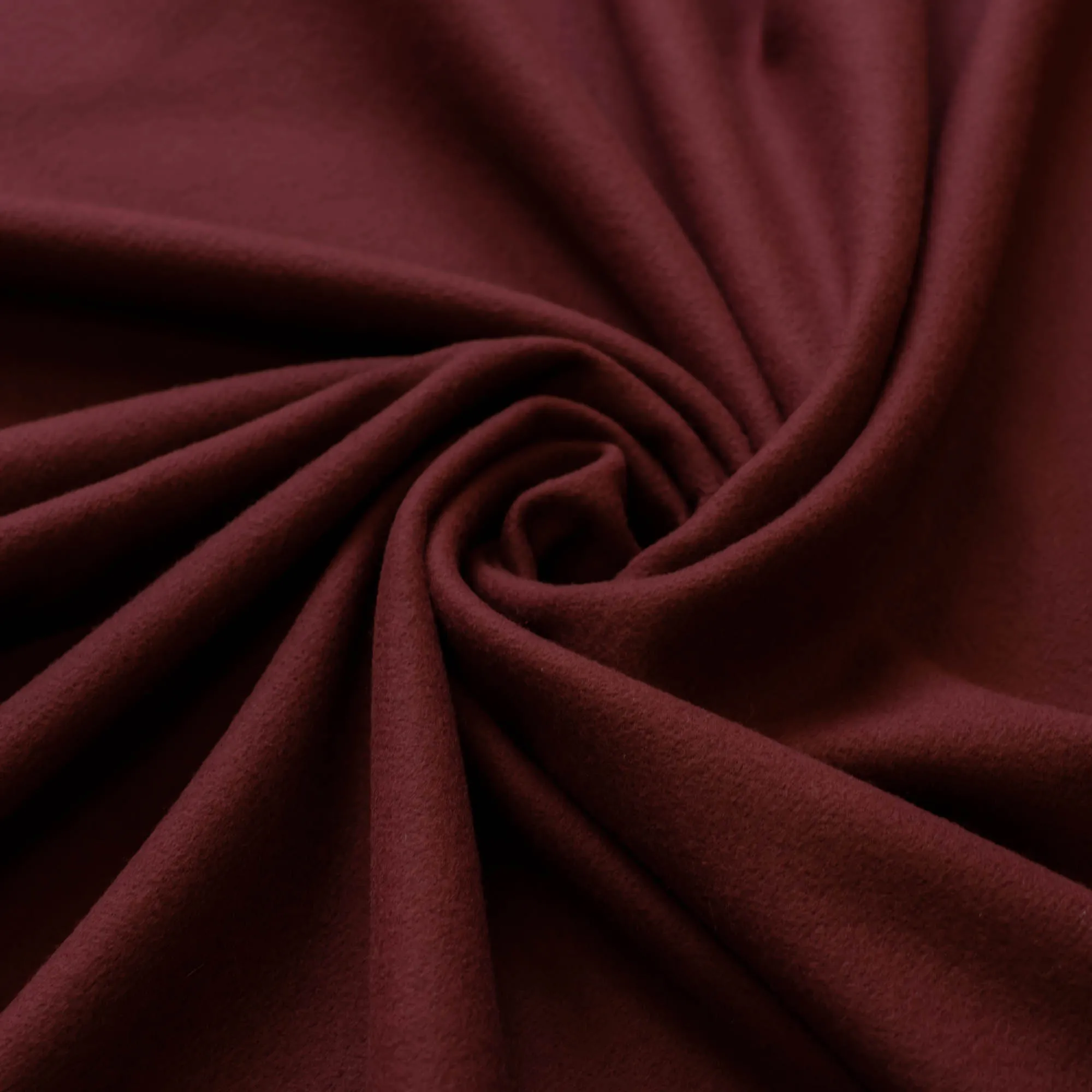 Wol cashmere mantelstof in bordeaux rood - Lorré