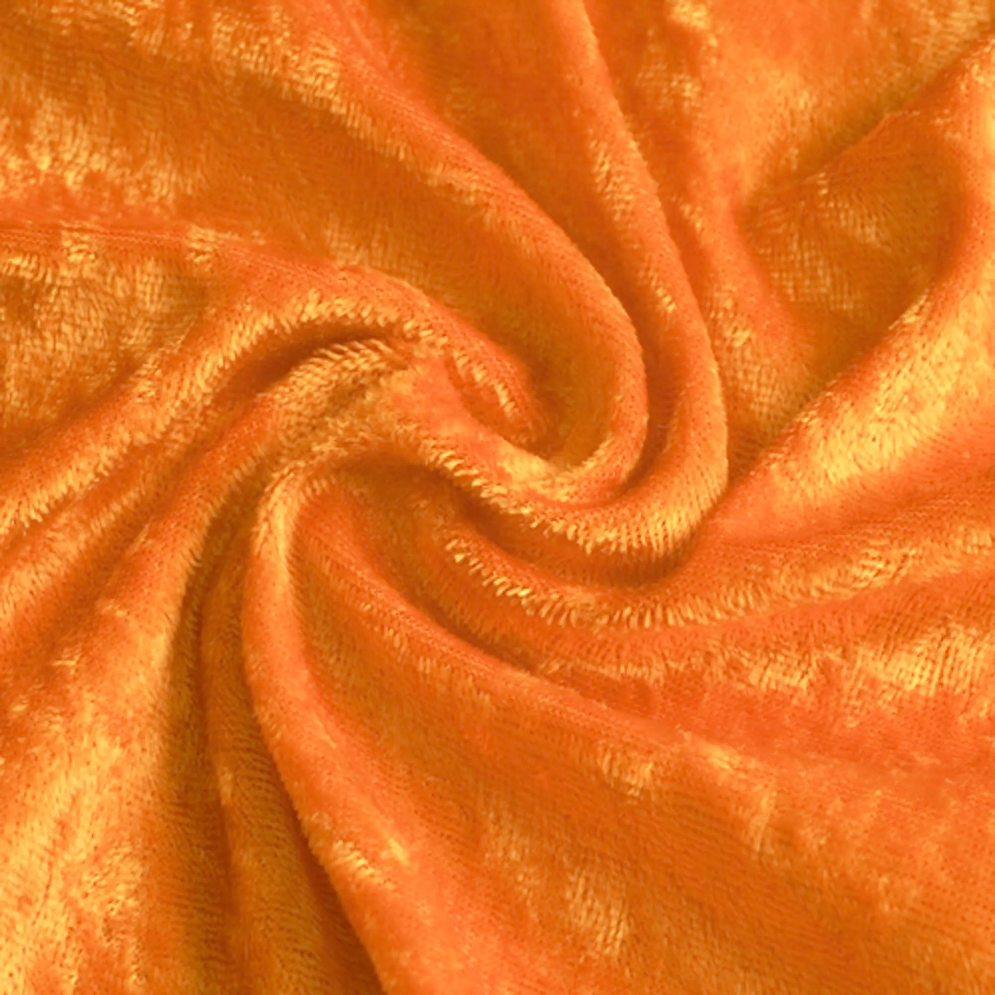 Panvelours uni oranje