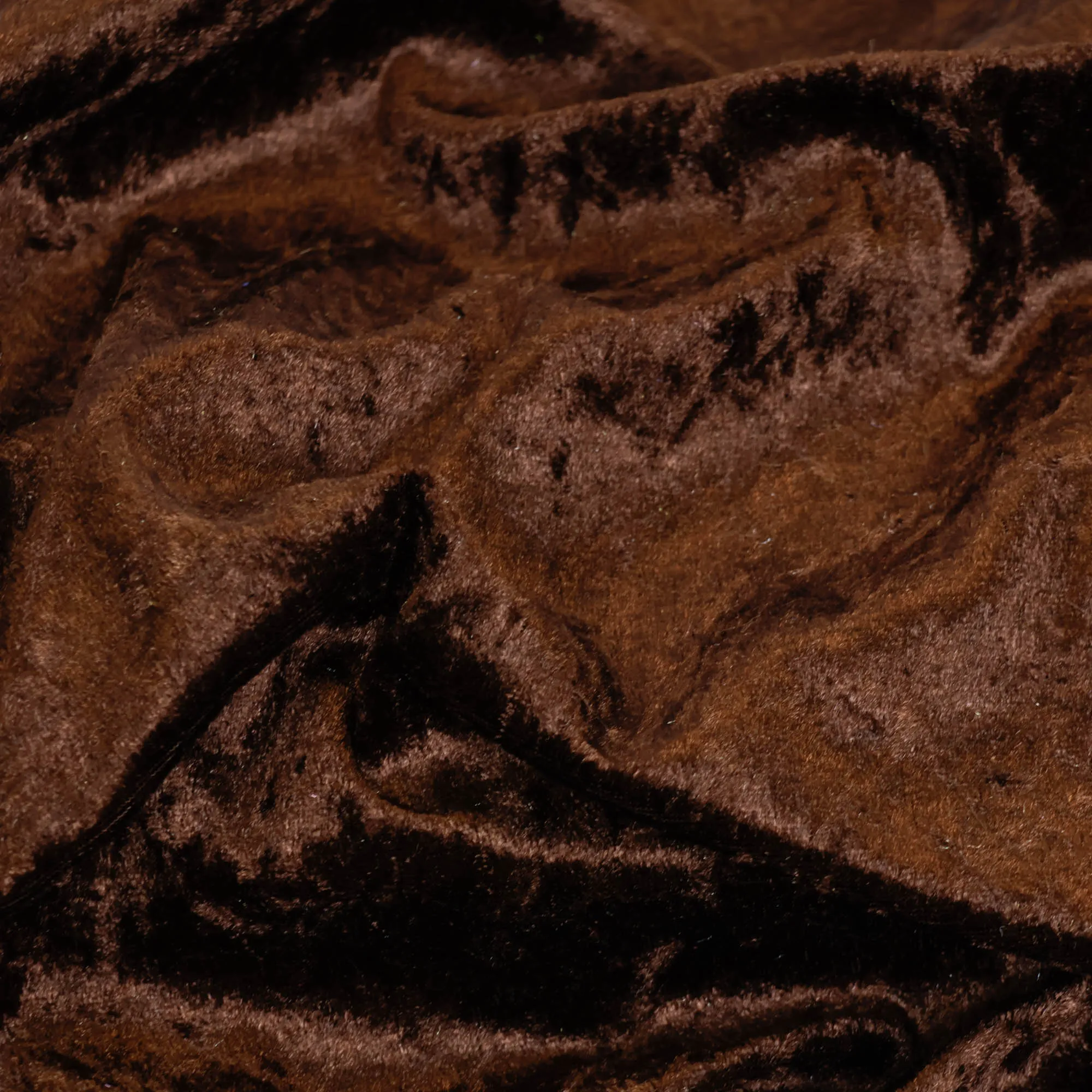 Panvelours uni bruin