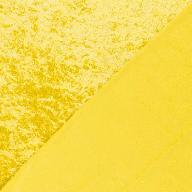 Panvelours uni geel