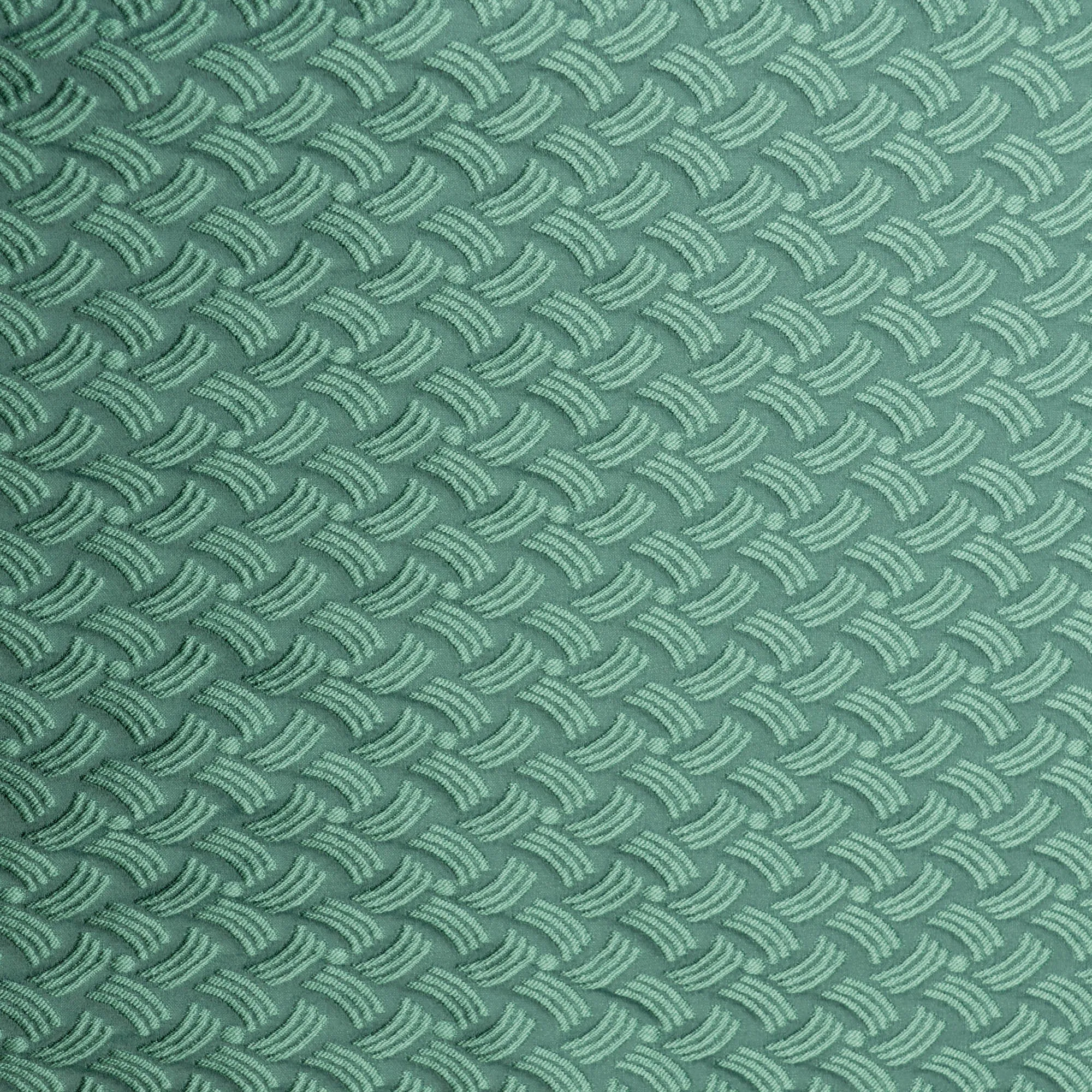 Jacquard turquoise met abstract patroon  - Lorré