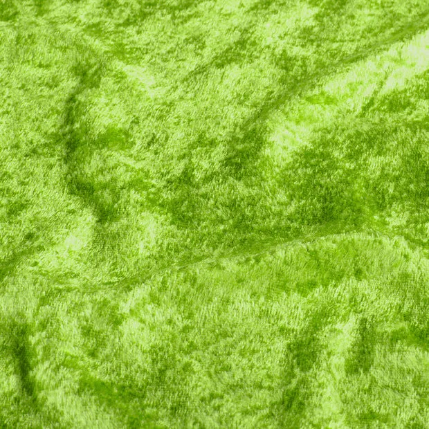 Panvelours uni limoengroen