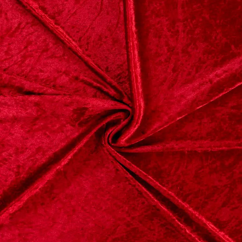 Panvelours uni rood