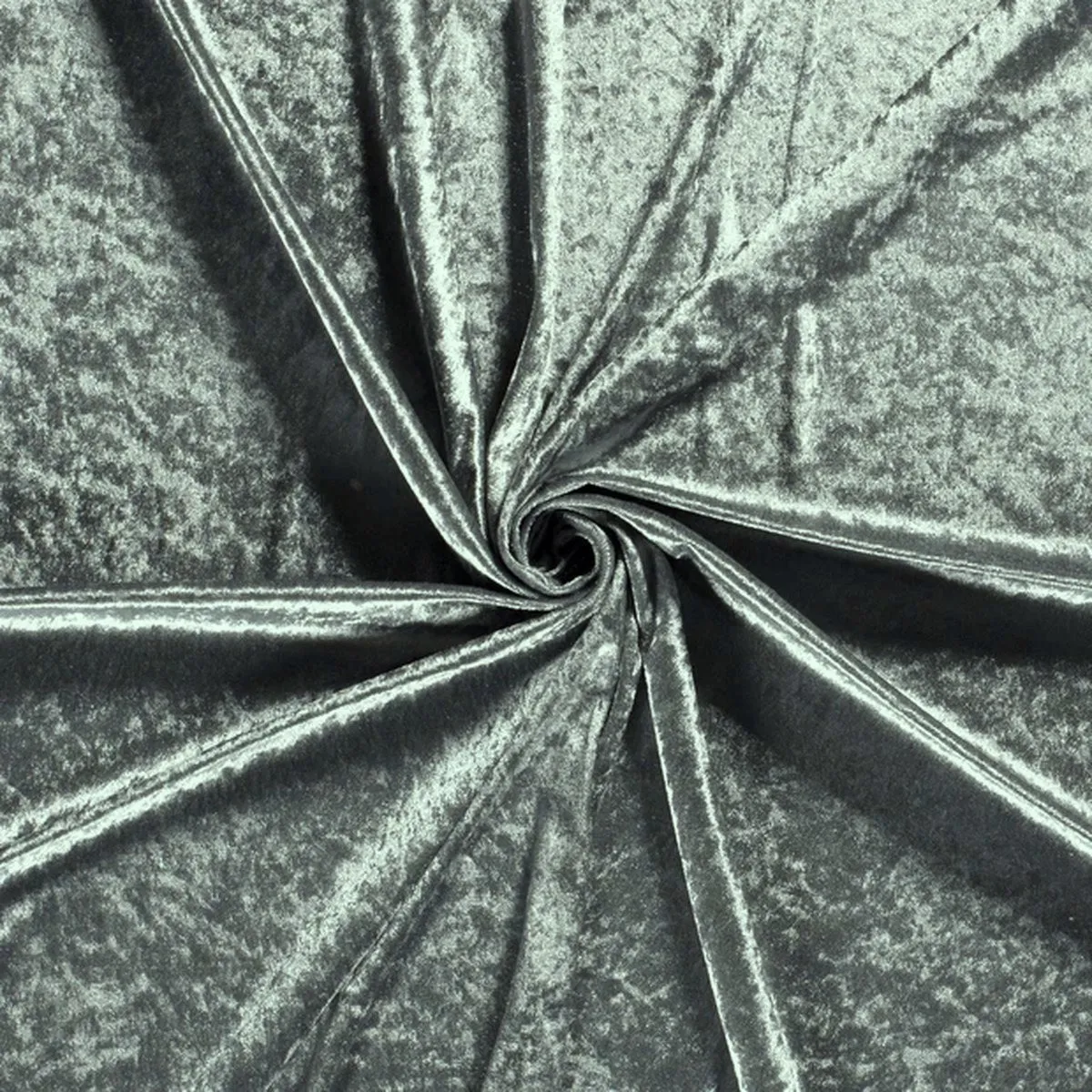 Panvelours uni koud grijs