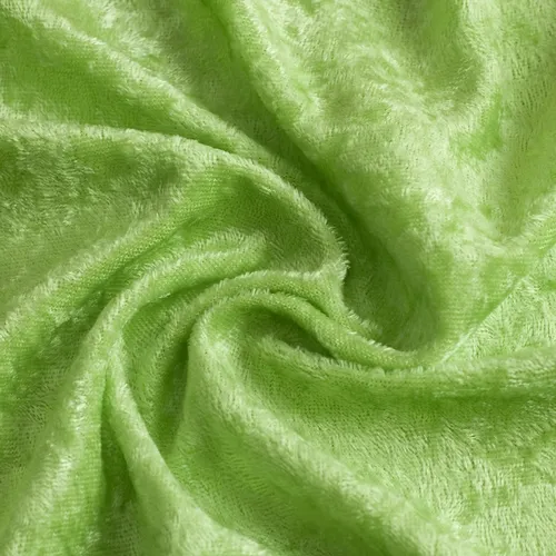Panvelours uni lichtgroen