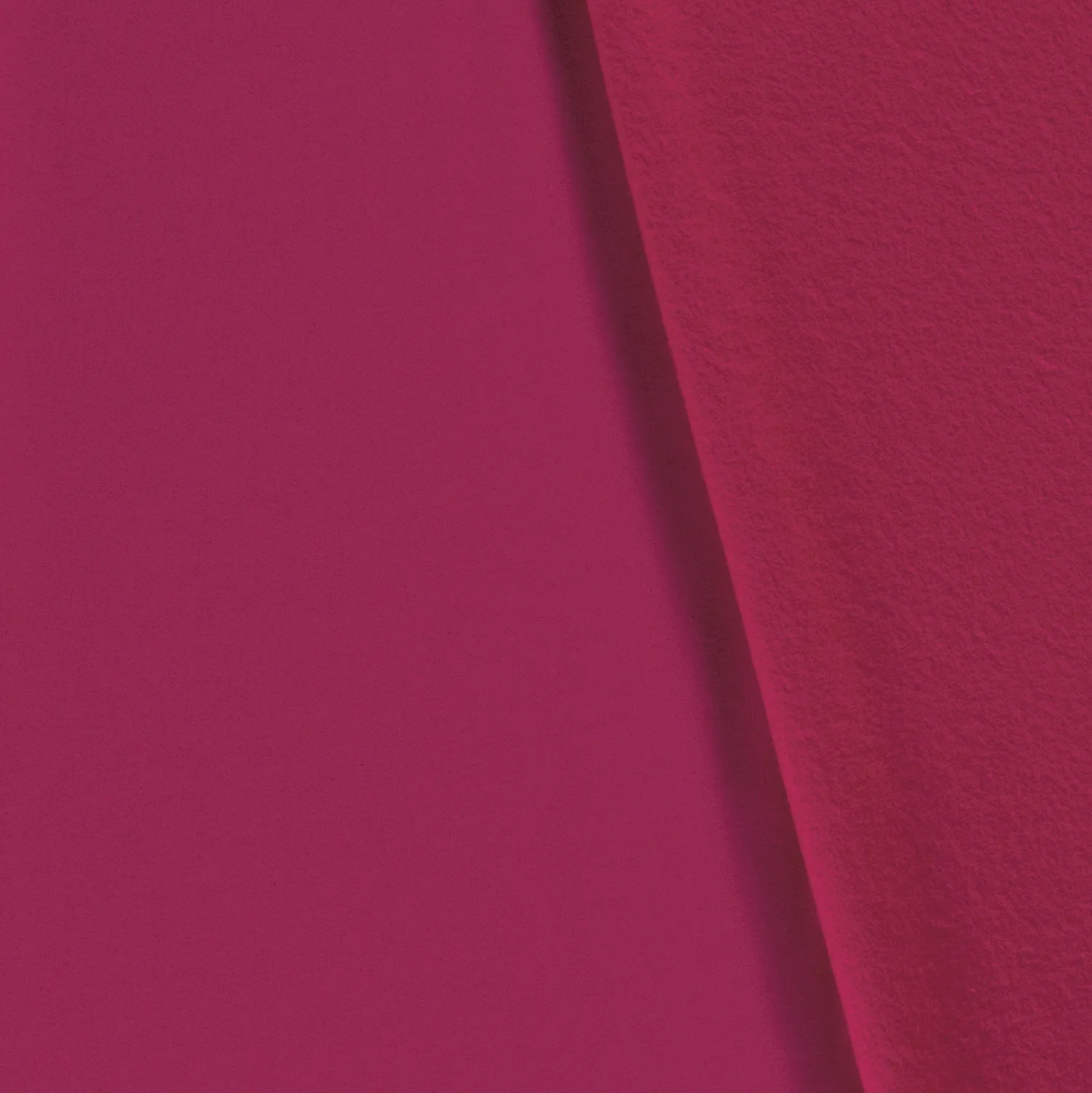 Jogging stof brushed effen fuchsia