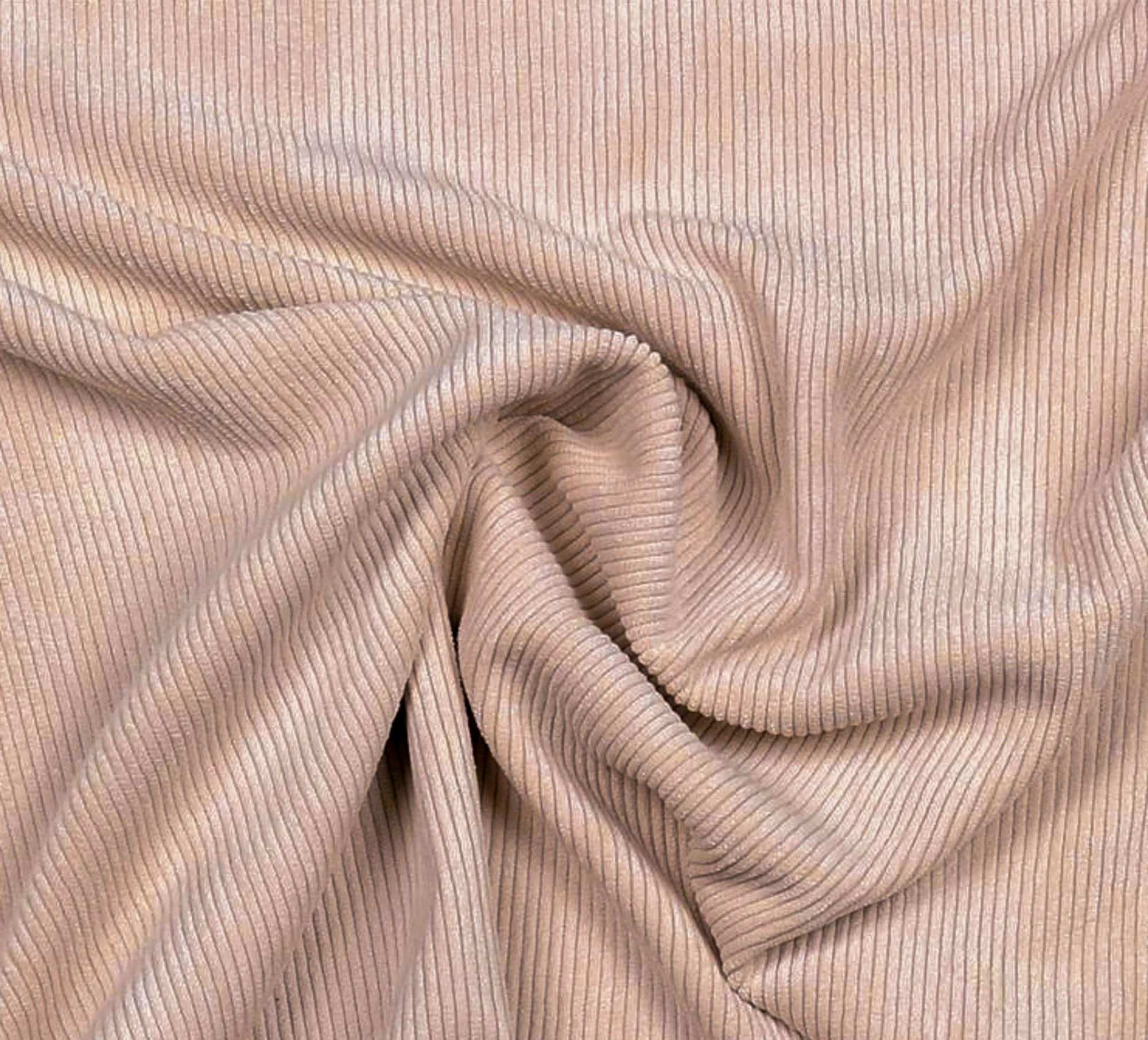 Ribfluweel oud roze  - Knipmode