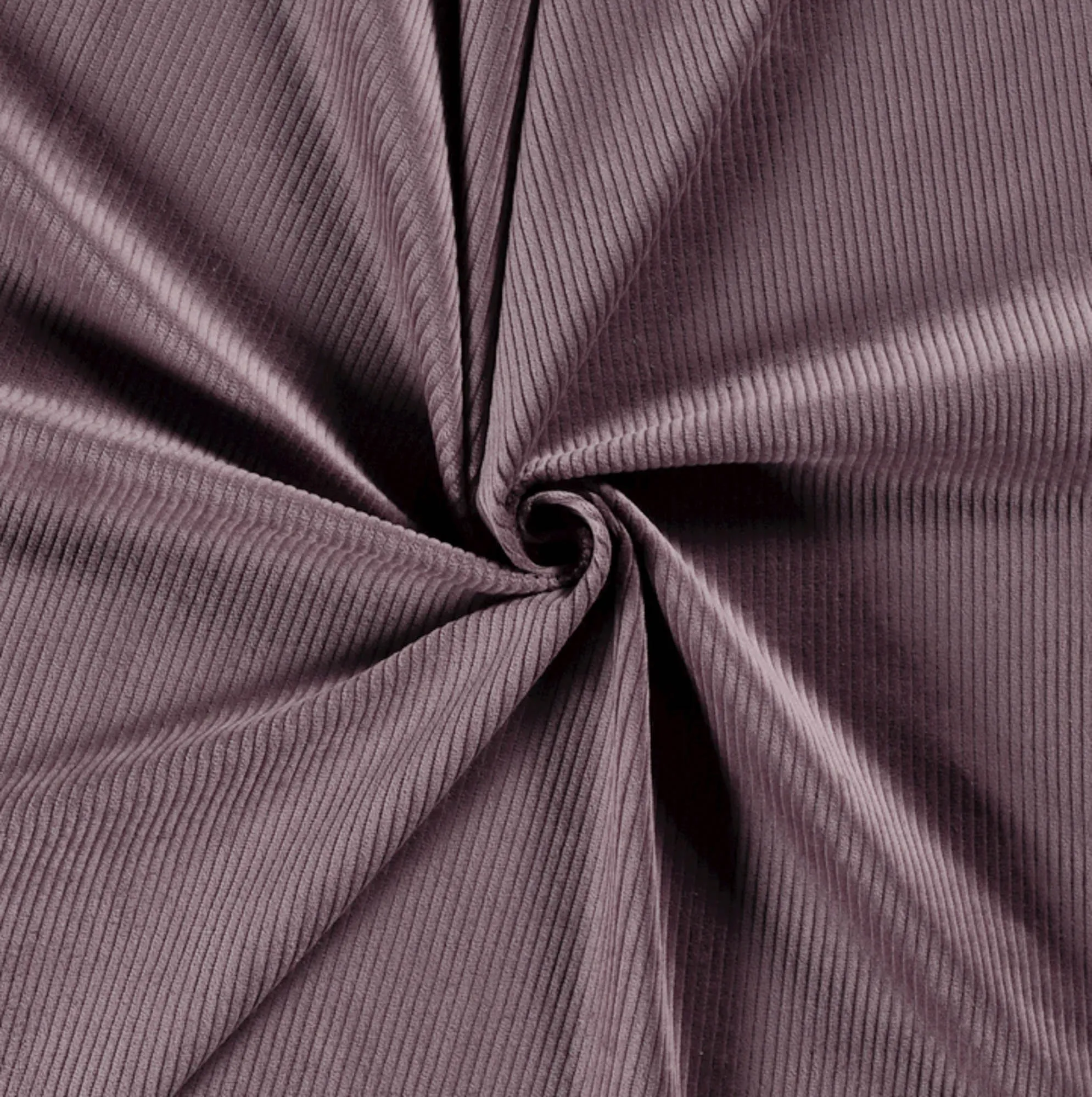 Ribfluweel mauve