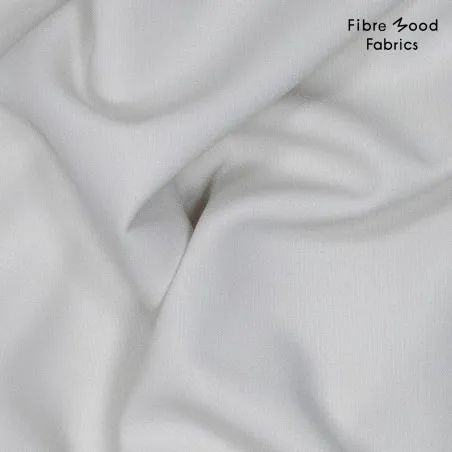 Stretch crêpe wit/grijs - Fibre Mood