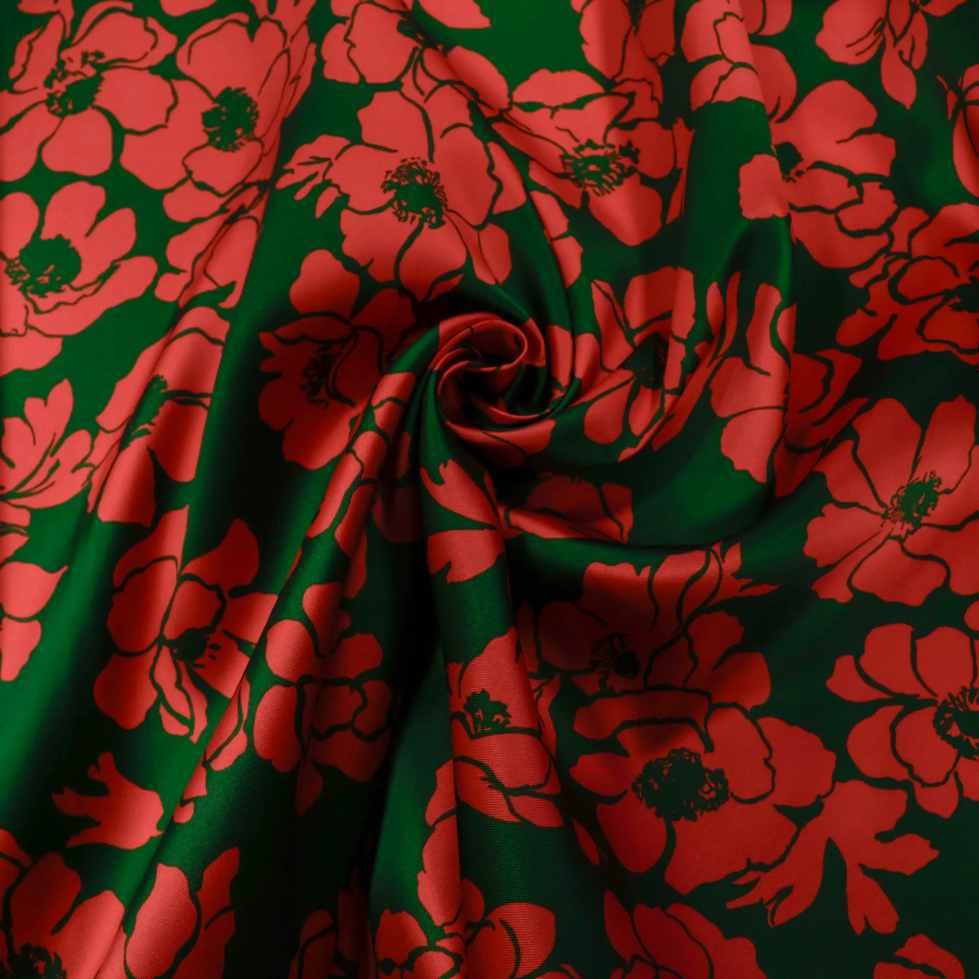 Mikado groen met bloemen - Lorré