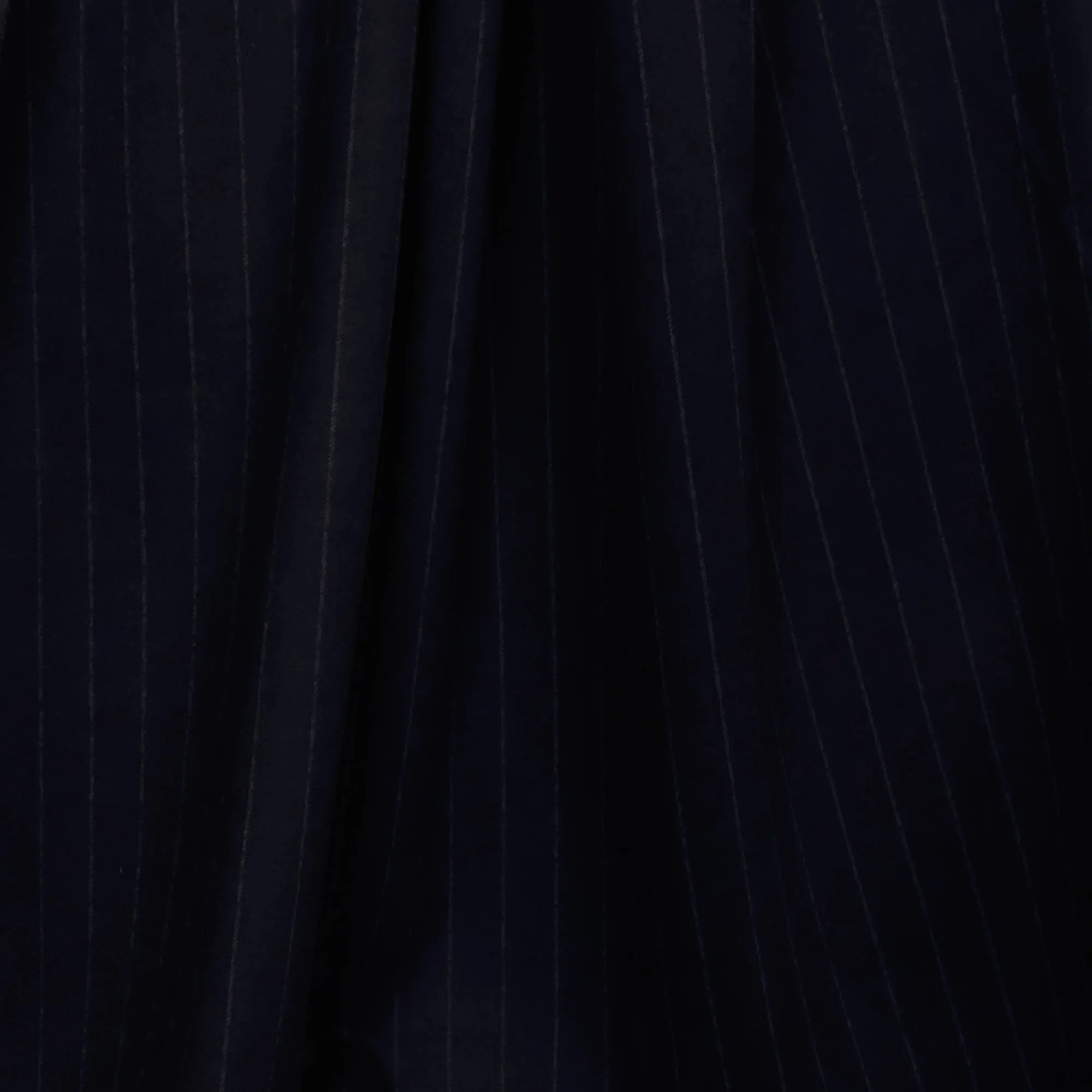 Polyesterviscose gestreept navy blauw