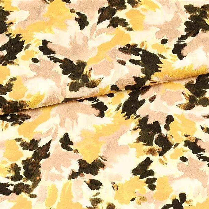 Viscose met abstract patroon